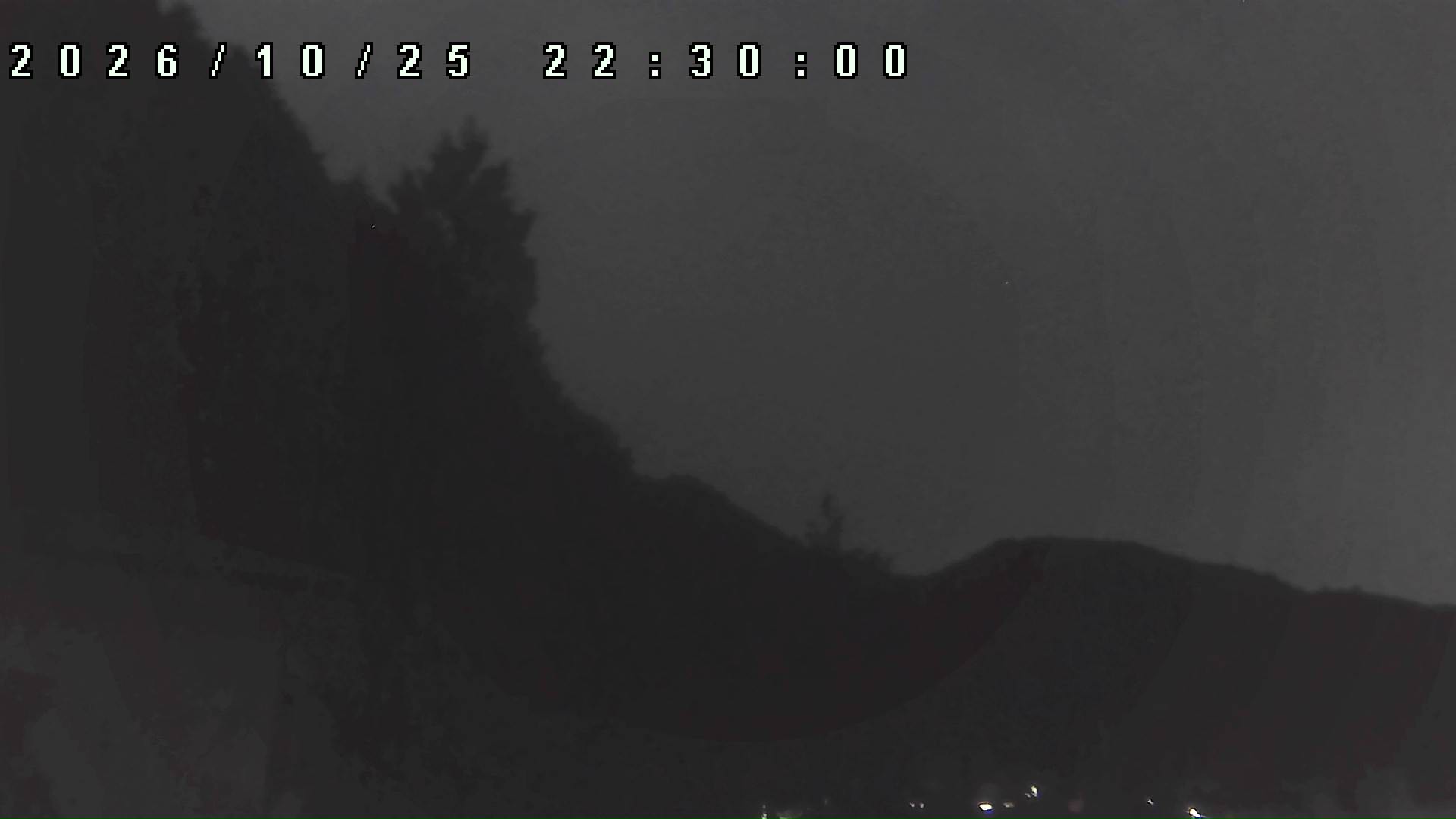 2026年10月25日 22:30ごろの金剛山登山口周辺の空