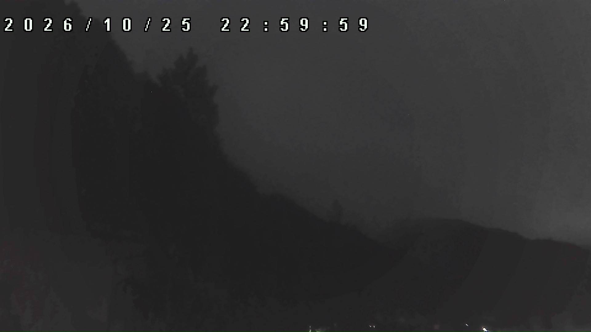 2026年10月25日 23:00ごろの金剛山登山口周辺の空