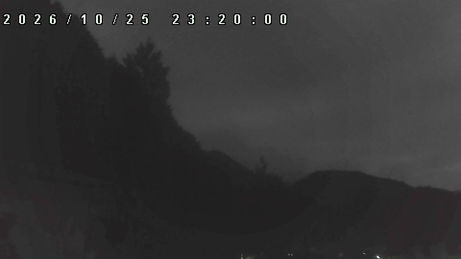 2026年10月25日 23:20ごろの金剛山登山口周辺の空