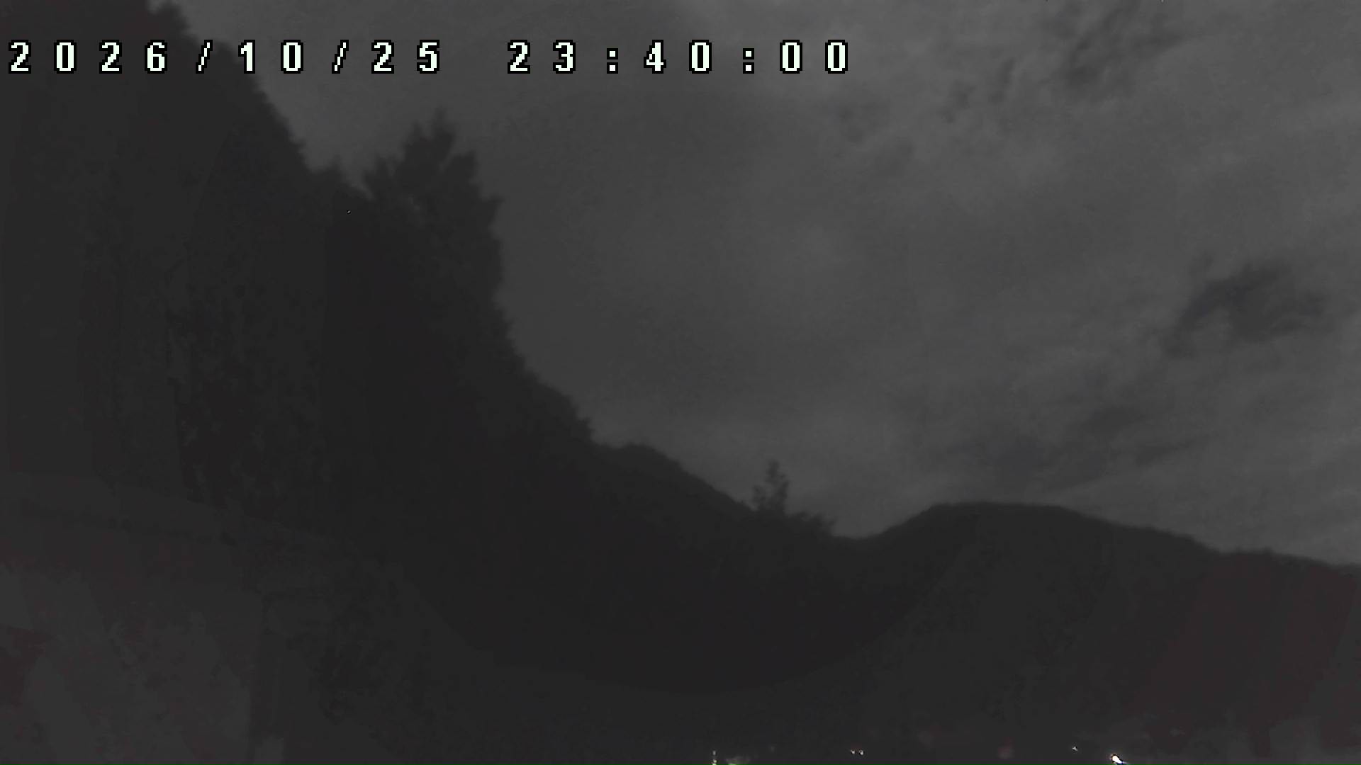 2026年10月25日 23:40ごろの金剛山登山口周辺の空