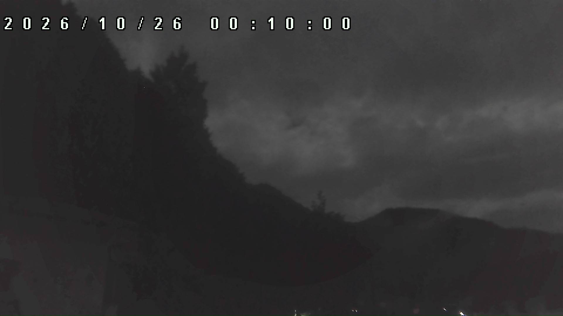 2026年10月26日 00:10ごろの金剛山登山口周辺の空