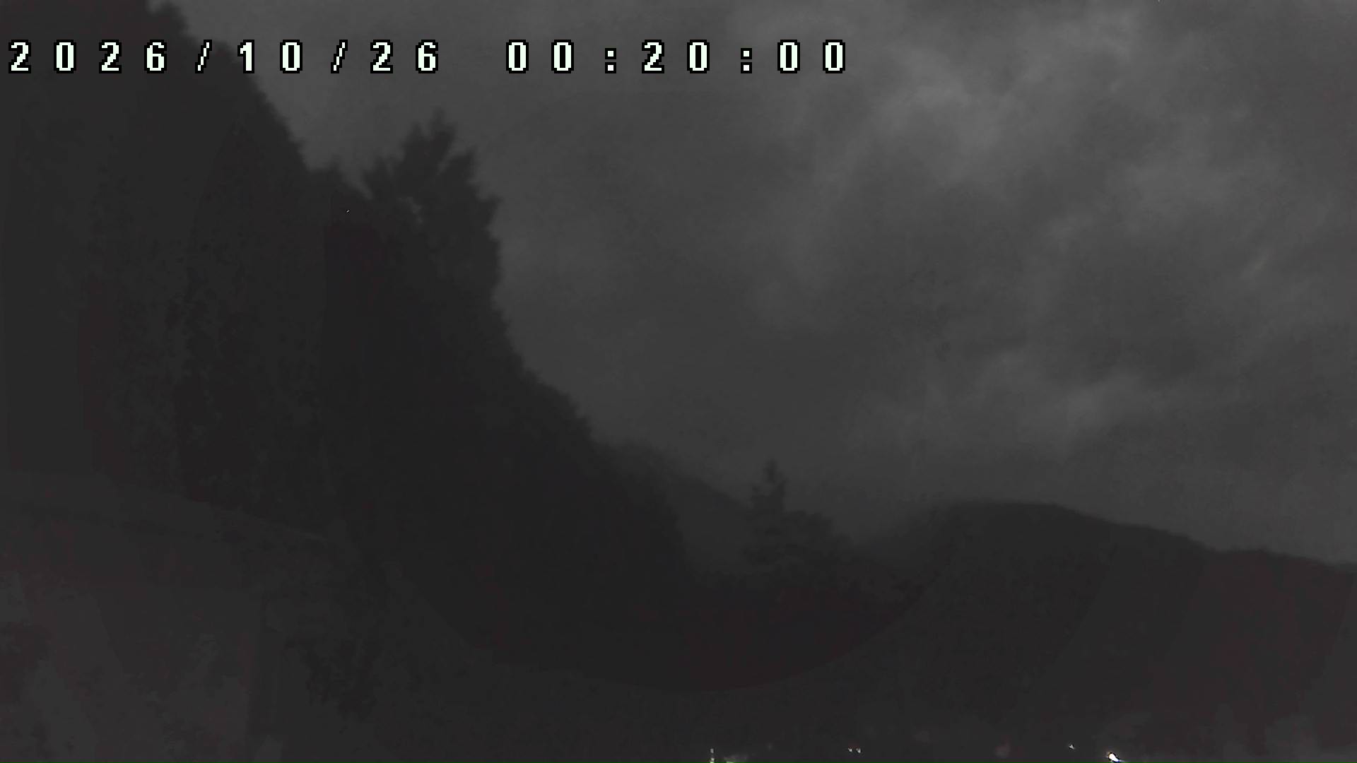 2026年10月26日 00:20ごろの金剛山登山口周辺の空