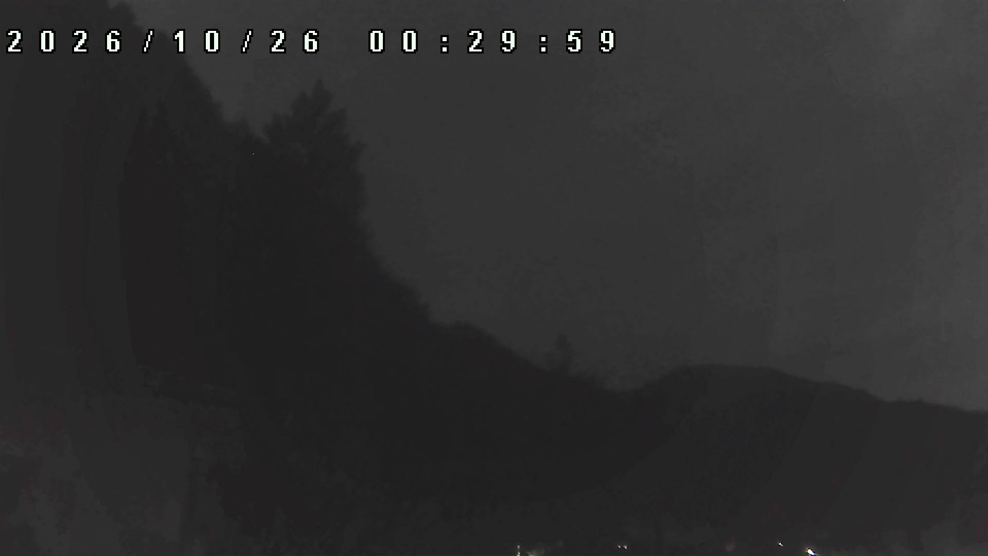 2026年10月26日 00:30ごろの金剛山登山口周辺の空