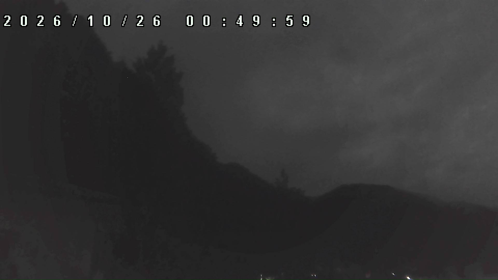 2026年10月26日 00:50ごろの金剛山登山口周辺の空