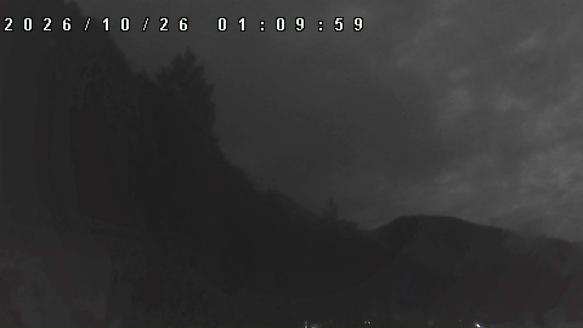 2026年10月26日 01:10ごろの金剛山登山口周辺の空
