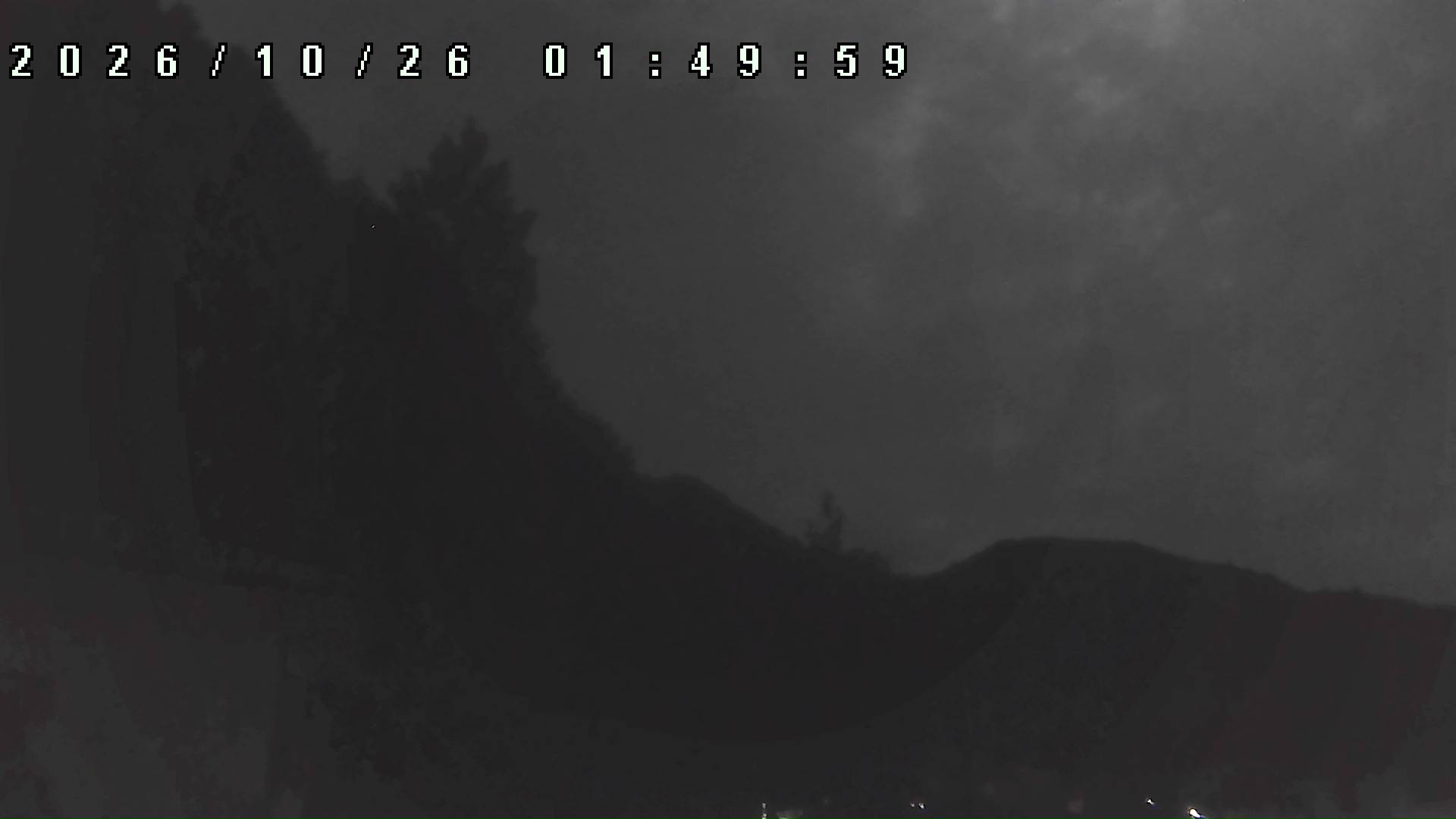 2026年10月26日 01:50ごろの金剛山登山口周辺の空