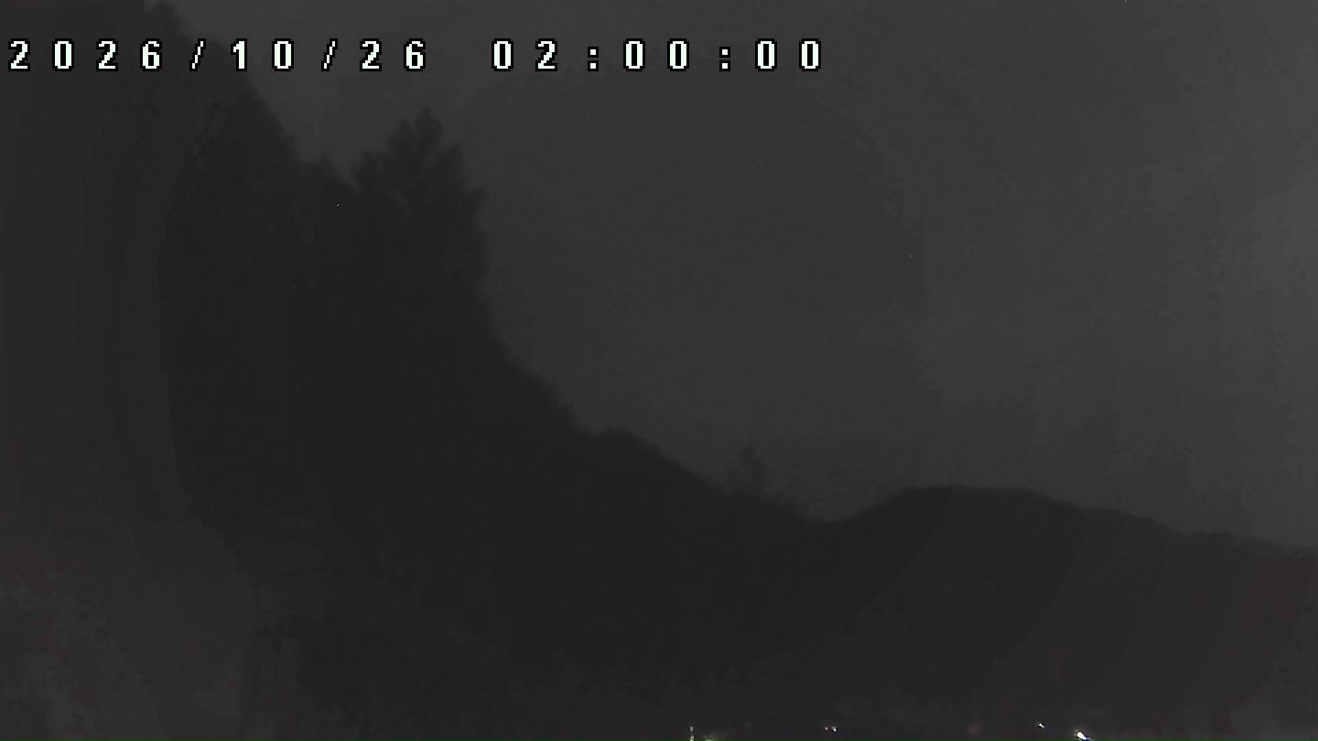2026年10月26日 02:00ごろの金剛山登山口周辺の空