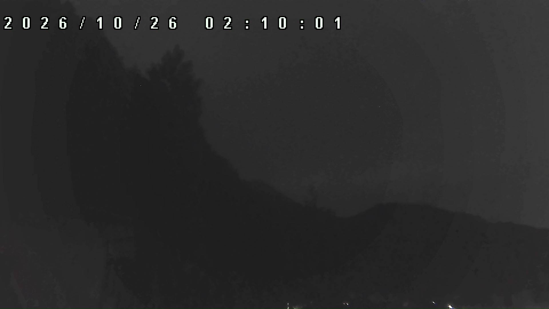2026年10月26日 02:10ごろの金剛山登山口周辺の空