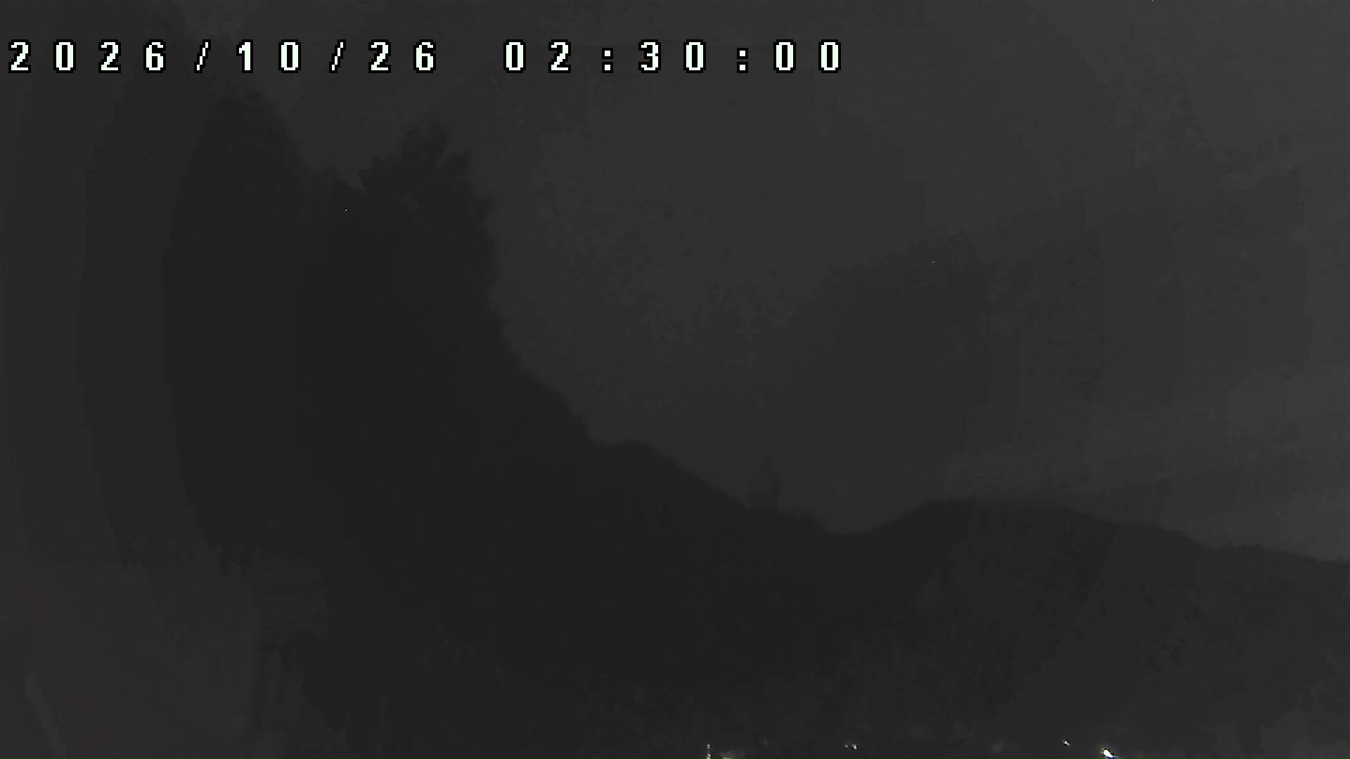 2026年10月26日 02:30ごろの金剛山登山口周辺の空