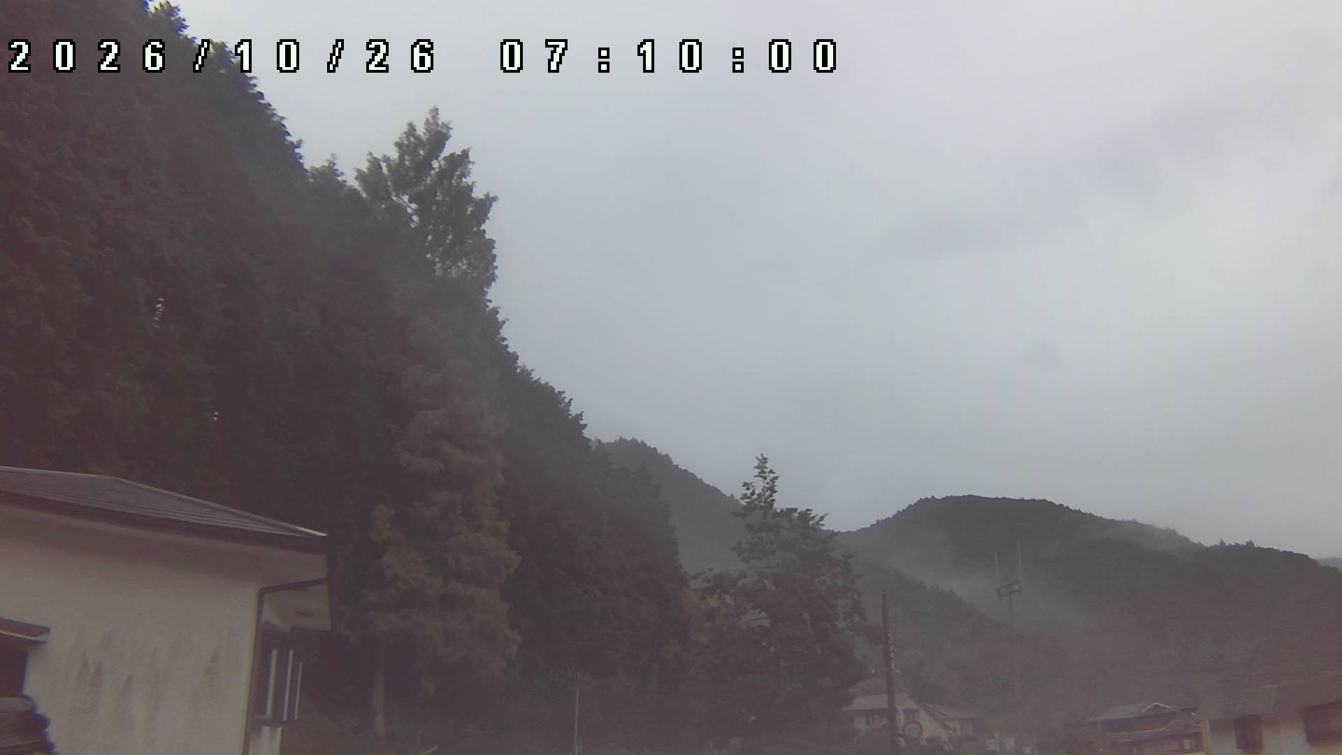 2026年10月26日 07:10ごろの金剛山登山口周辺の空