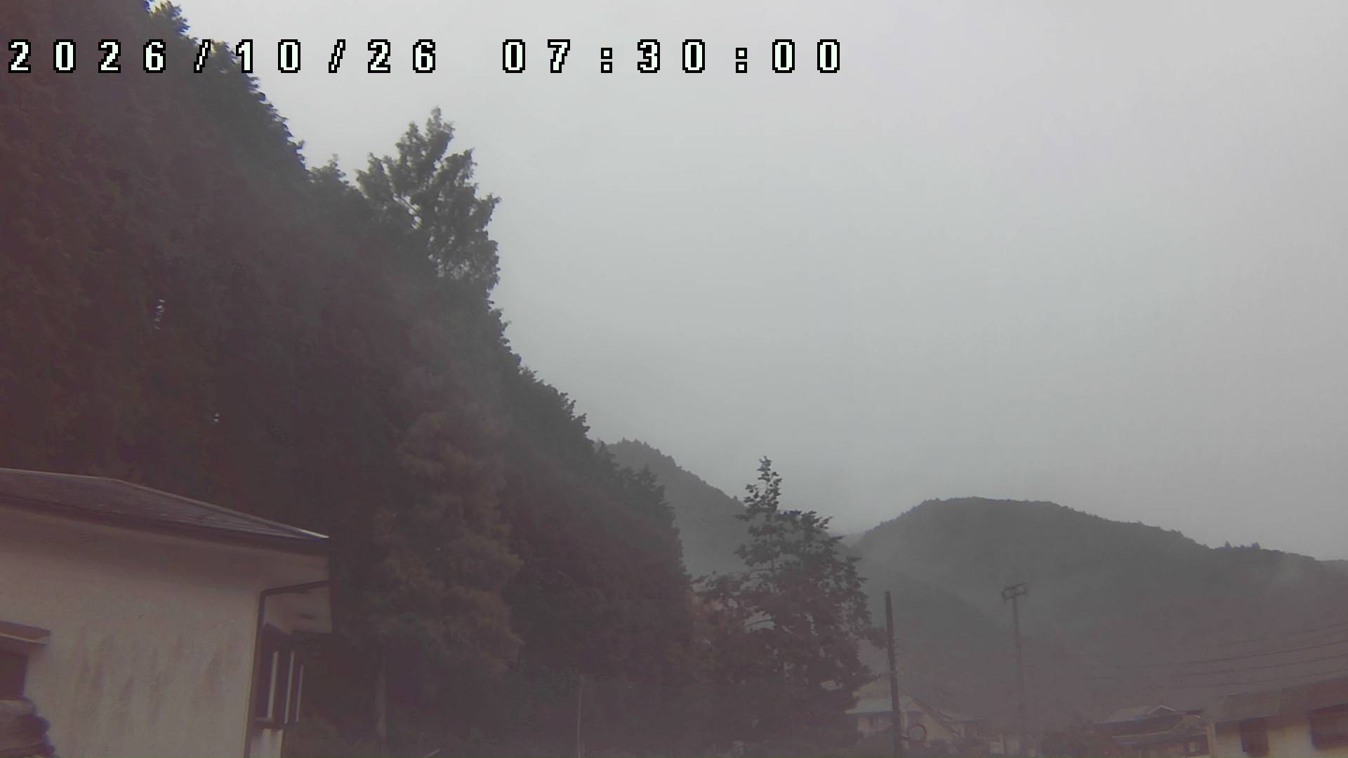 2026年10月26日 07:30ごろの金剛山登山口周辺の空