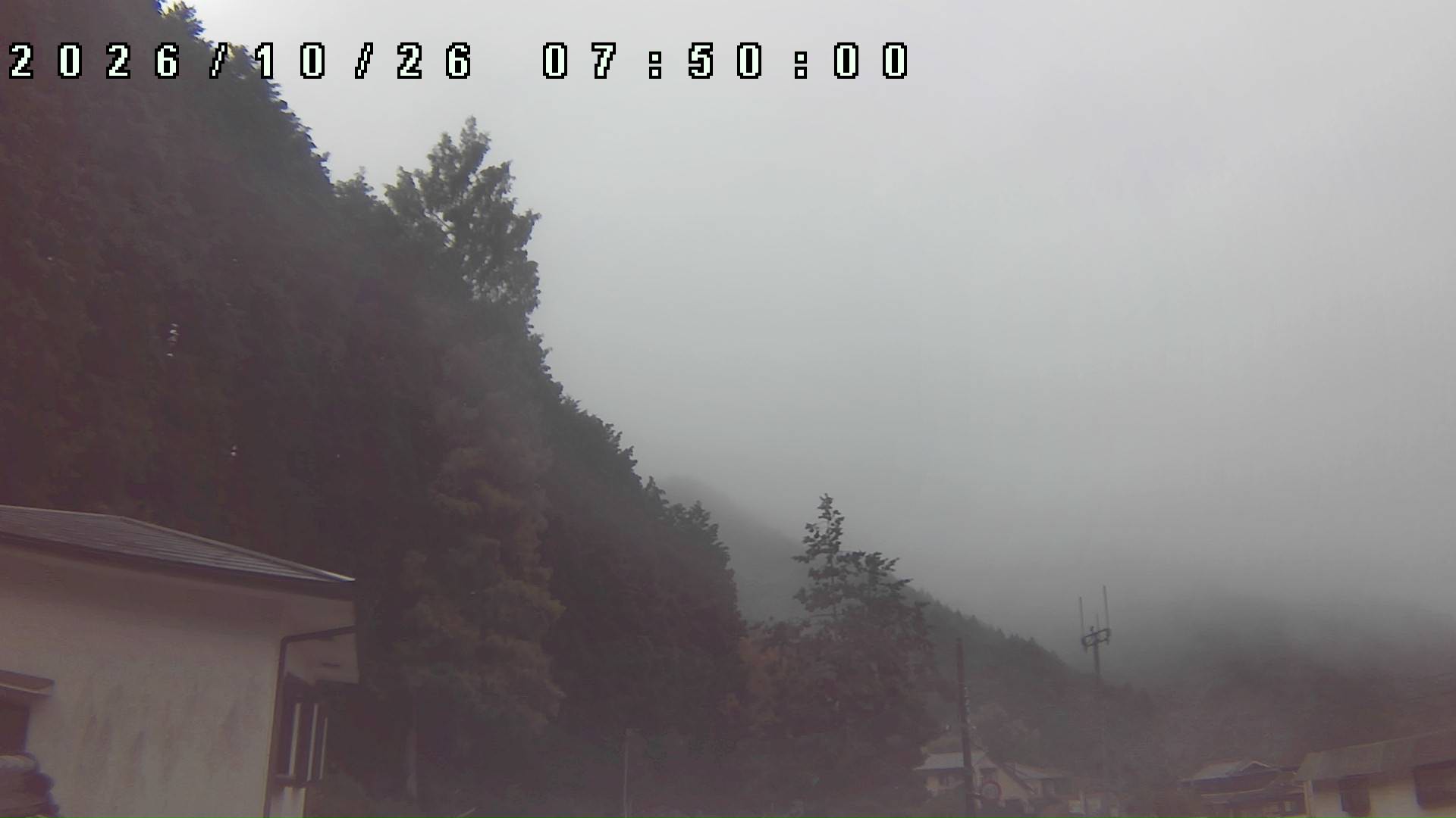 2026年10月26日 07:50ごろの金剛山登山口周辺の空