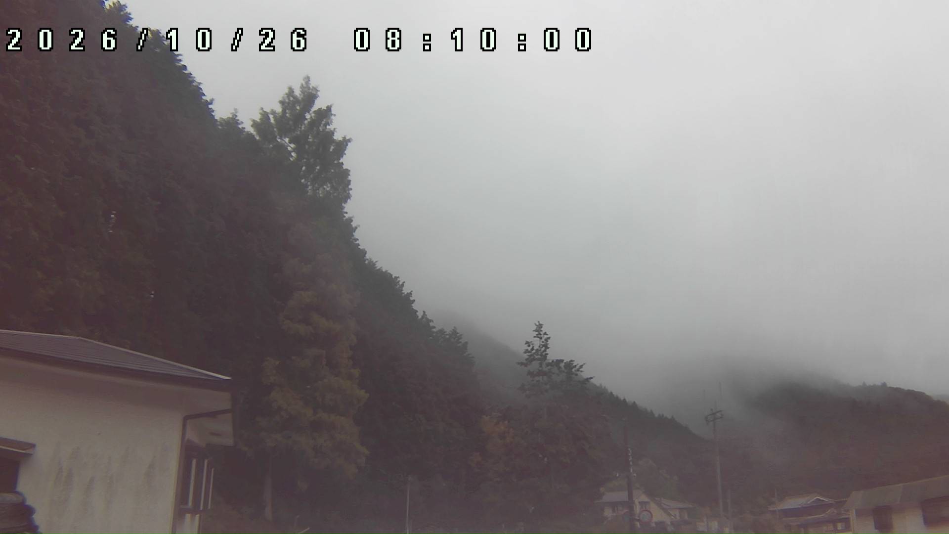 2026年10月26日 08:10ごろの金剛山登山口周辺の空