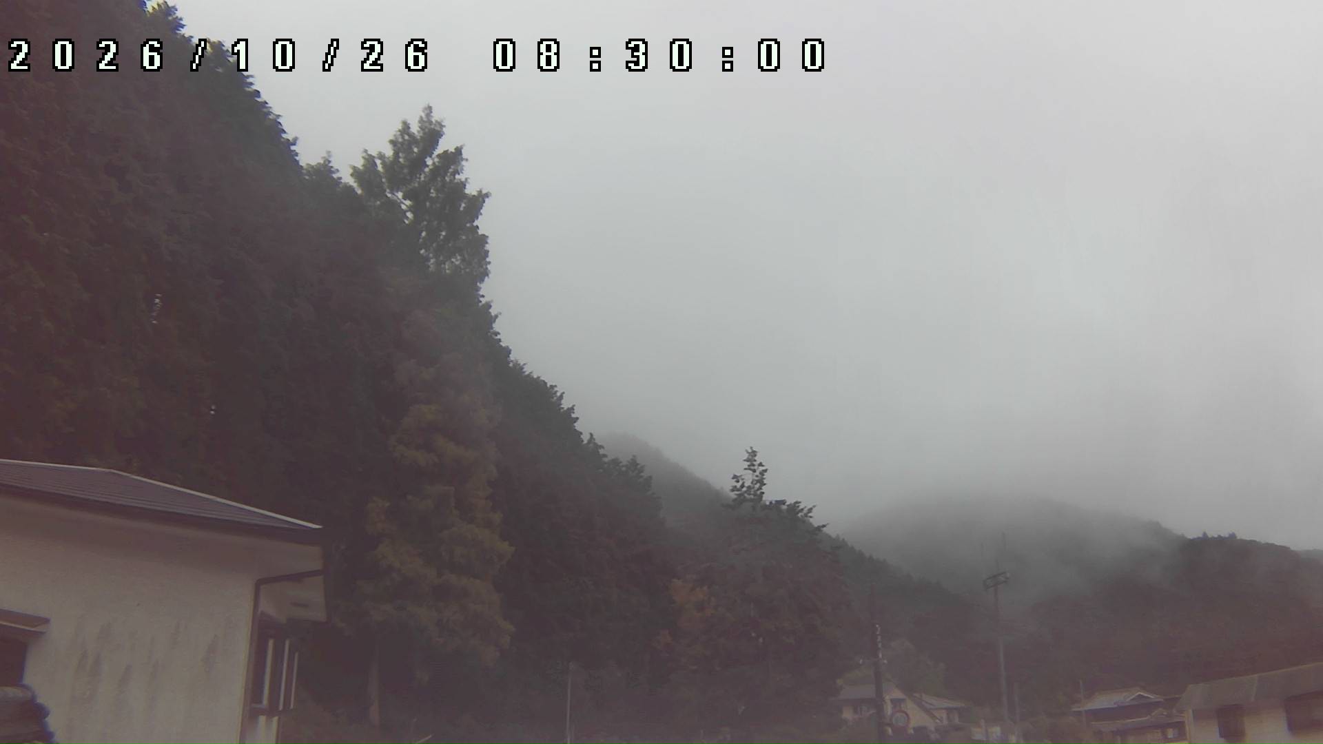 2026年10月26日 08:30ごろの金剛山登山口周辺の空