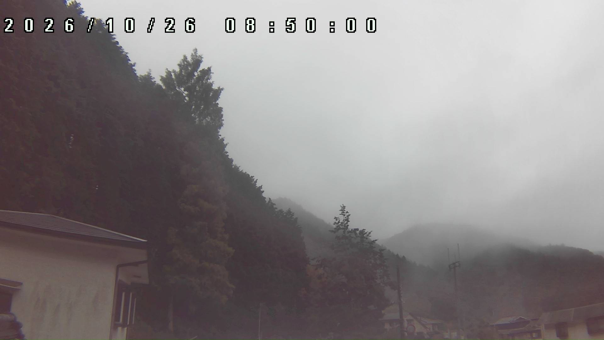 2026年10月26日 08:50ごろの金剛山登山口周辺の空