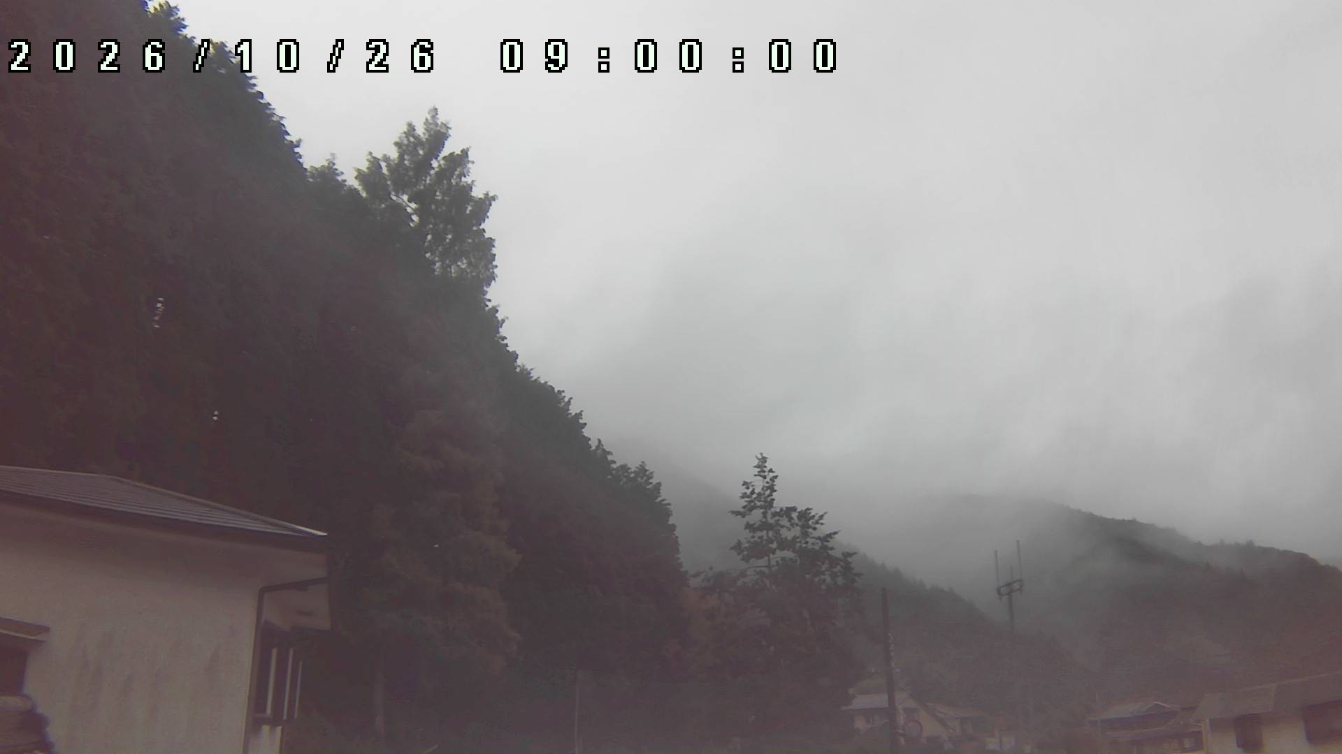 2026年10月26日 09:00ごろの金剛山登山口周辺の空