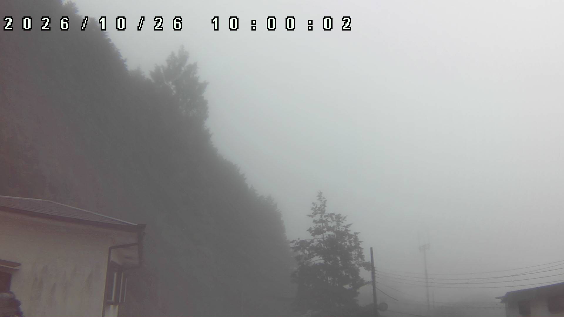 2026年10月26日 10:00ごろの金剛山登山口周辺の空
