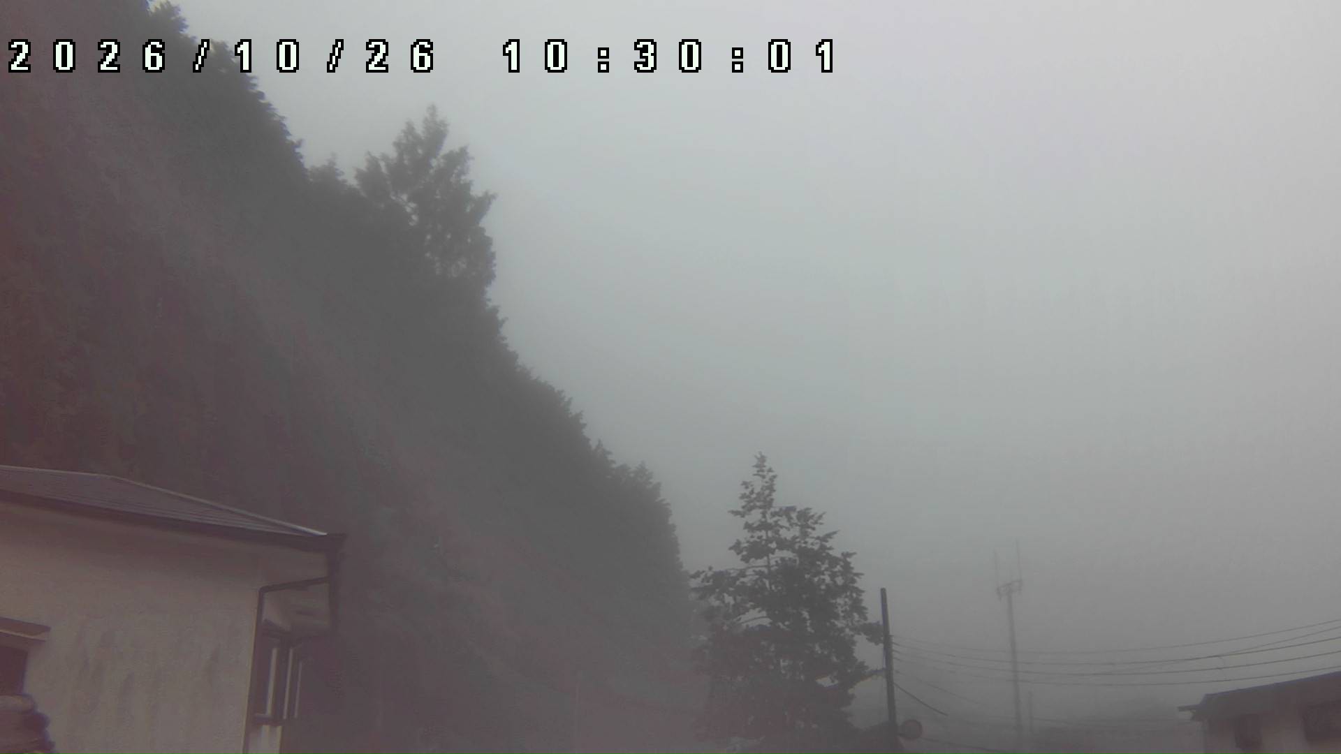 2026年10月26日 10:30ごろの金剛山登山口周辺の空