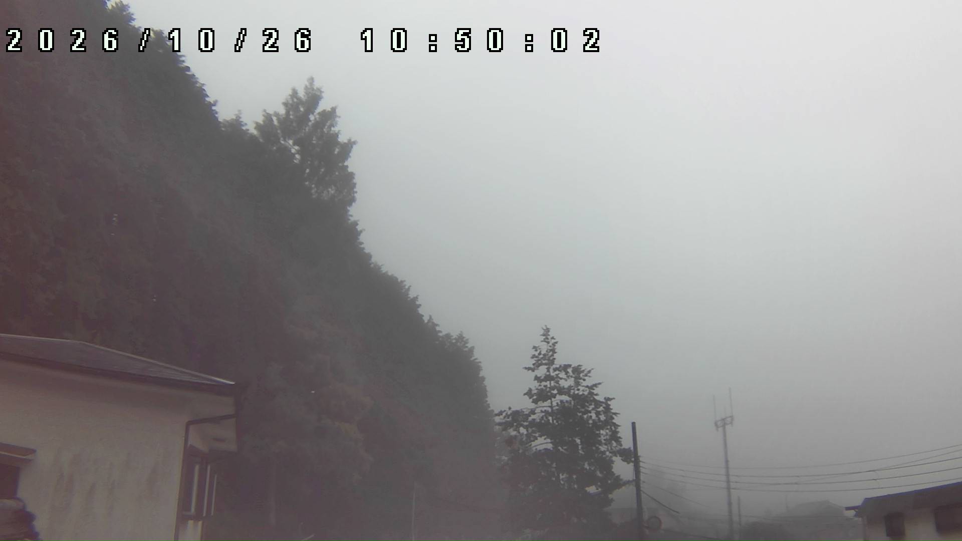 2026年10月26日 10:50ごろの金剛山登山口周辺の空