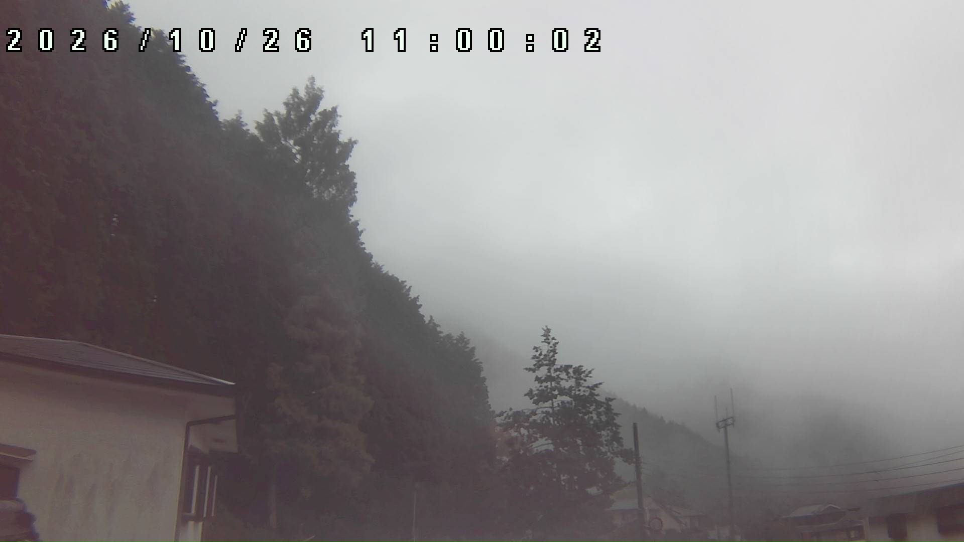 2026年10月26日 11:00ごろの金剛山登山口周辺の空