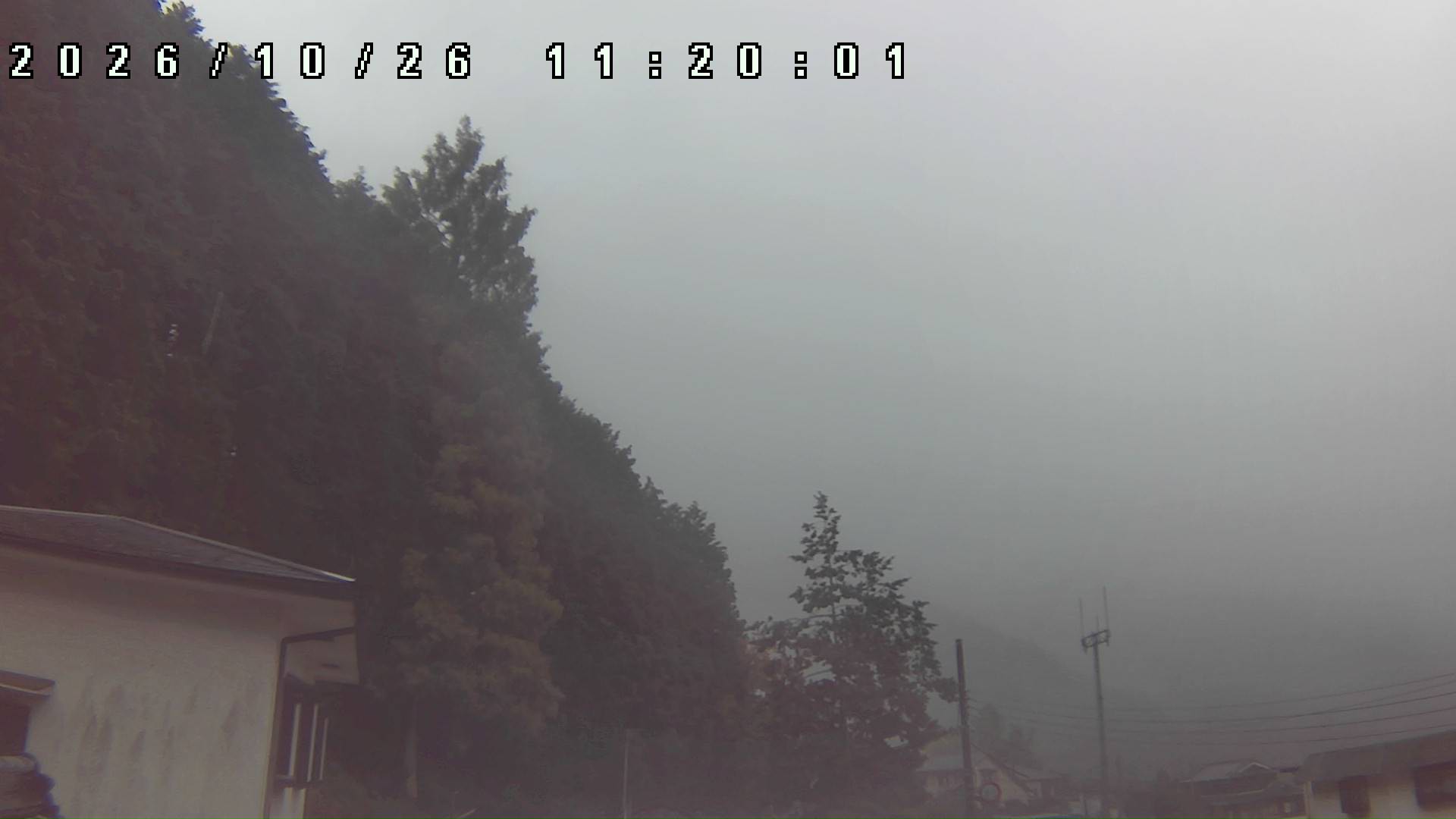 2026年10月26日 11:20ごろの金剛山登山口周辺の空
