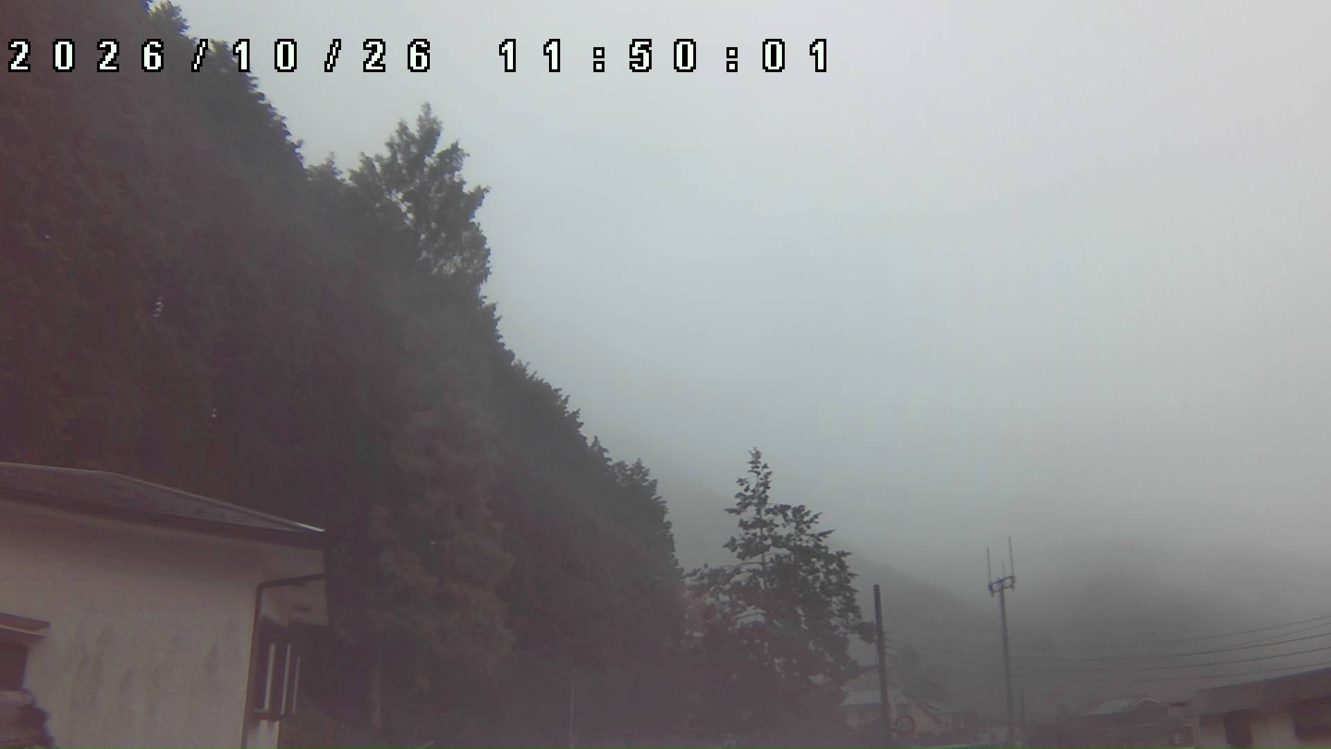 2026年10月26日 11:50ごろの金剛山登山口周辺の空