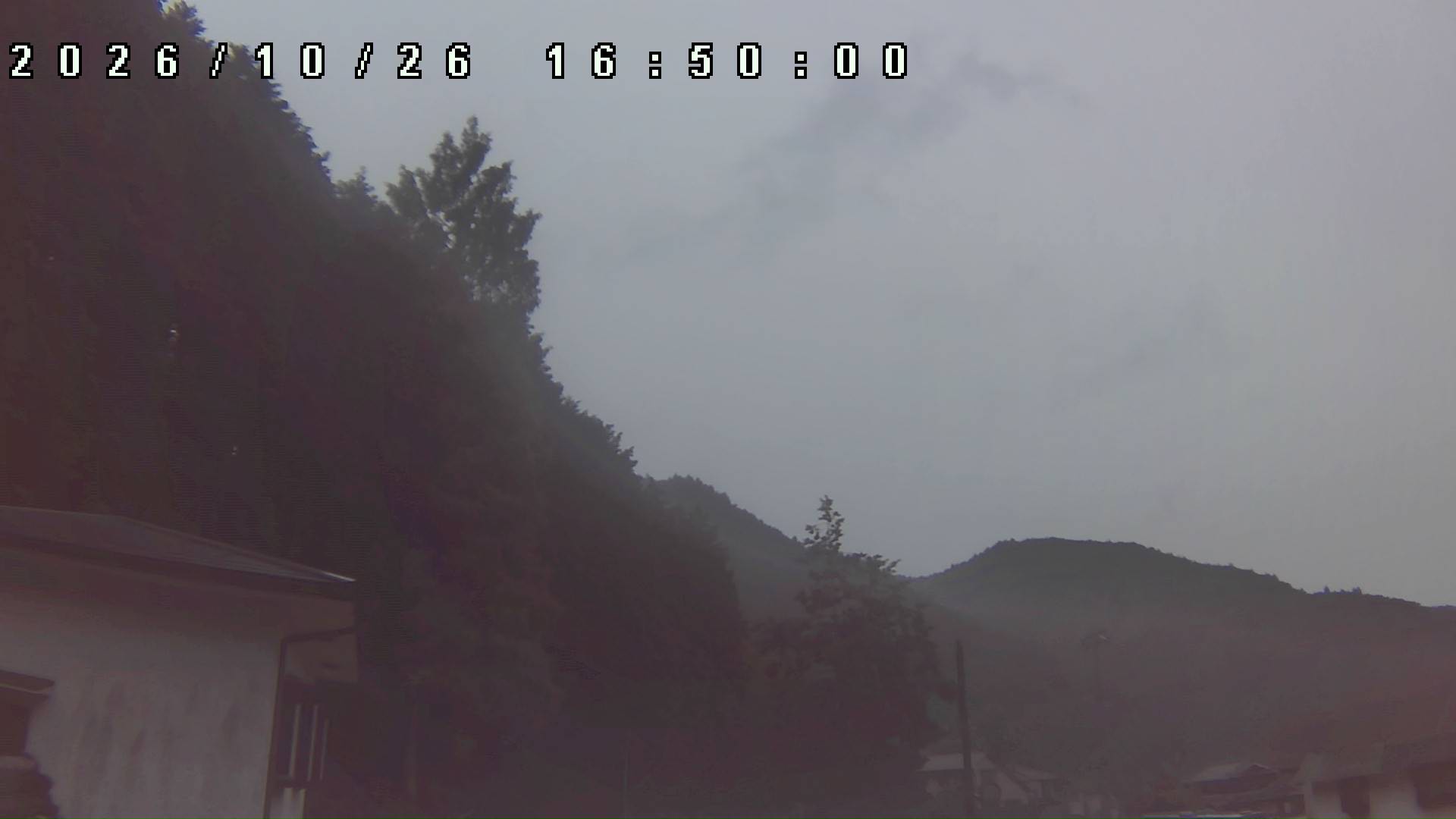 2026年10月26日 16:50ごろの金剛山登山口周辺の空