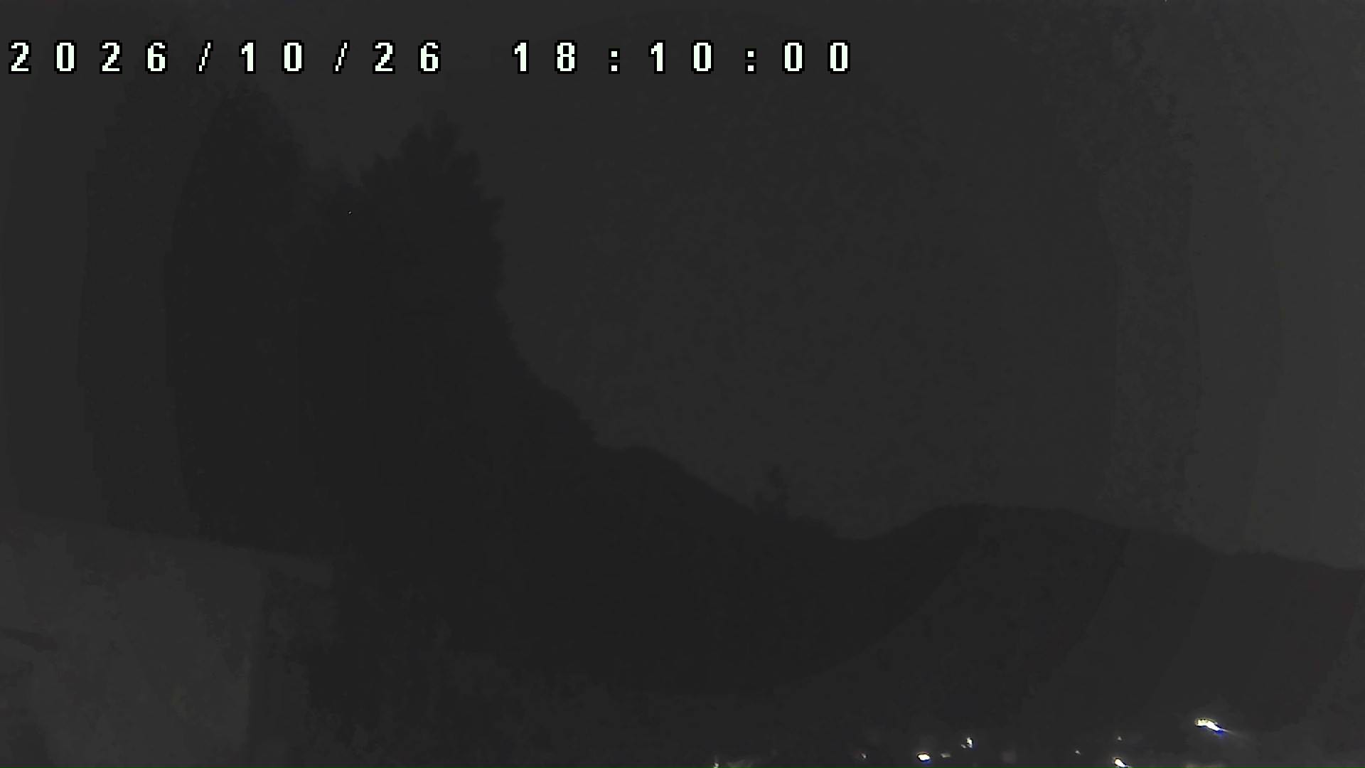 2026年10月26日 18:10ごろの金剛山登山口周辺の空
