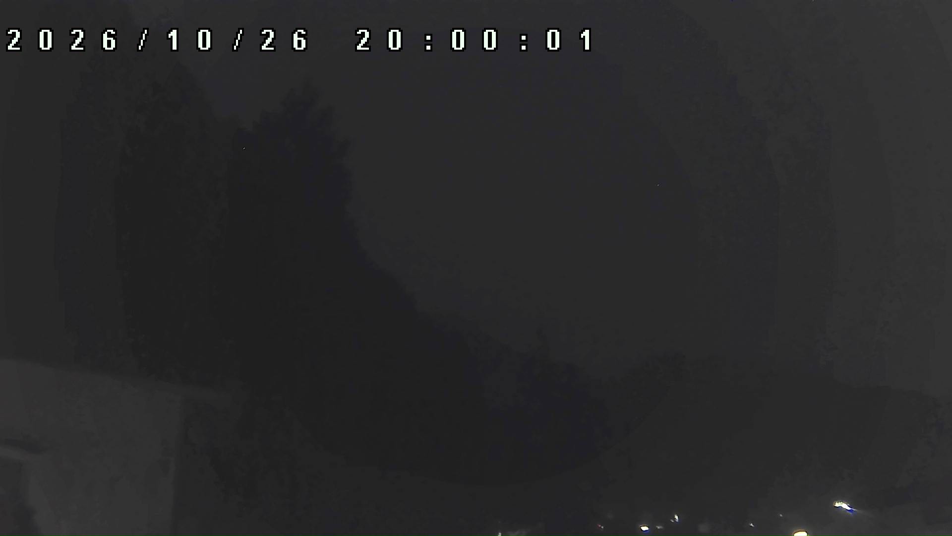 2026年10月26日 20:00ごろの金剛山登山口周辺の空