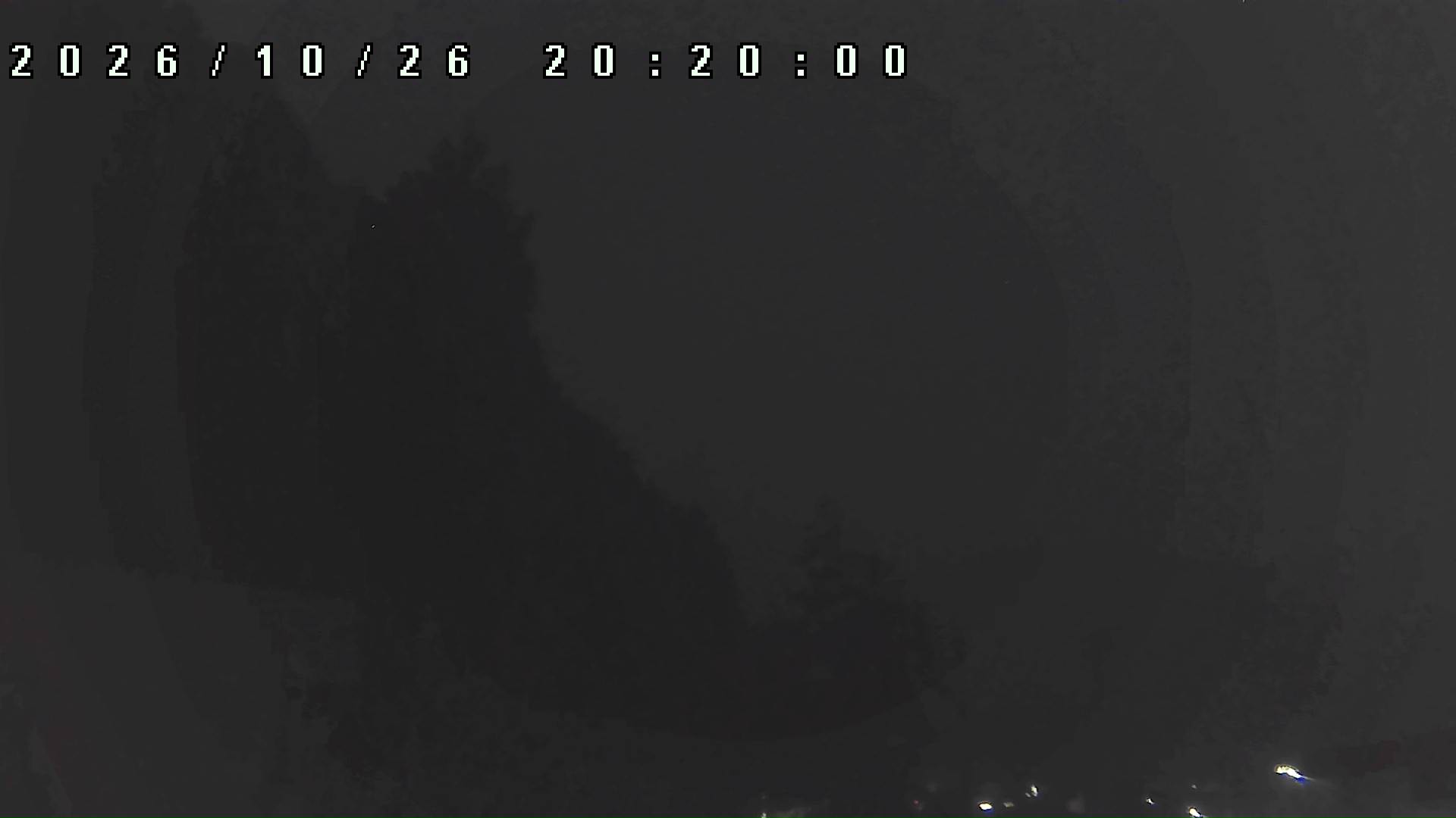 2026年10月26日 20:20ごろの金剛山登山口周辺の空