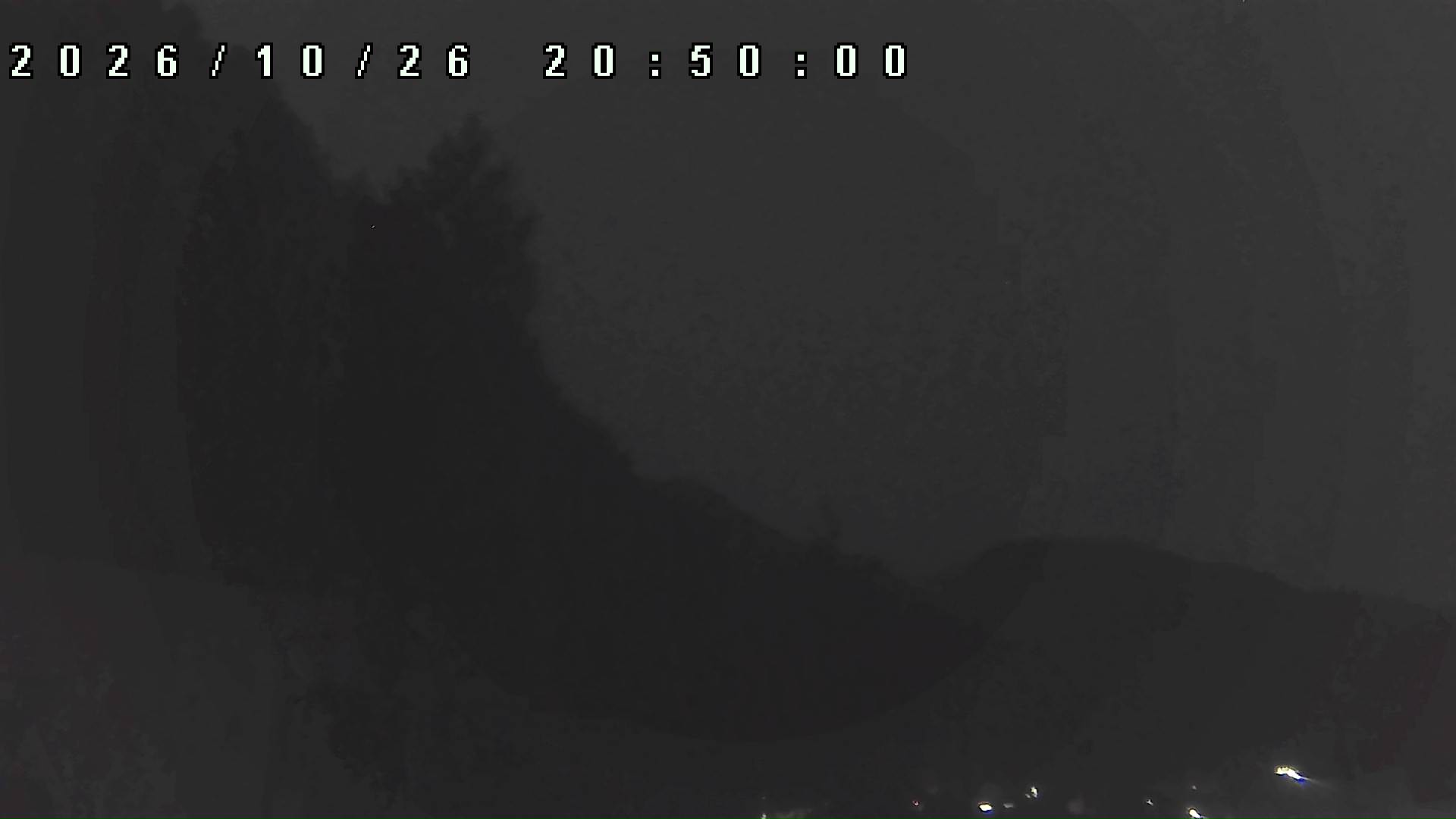 2026年10月26日 20:50ごろの金剛山登山口周辺の空
