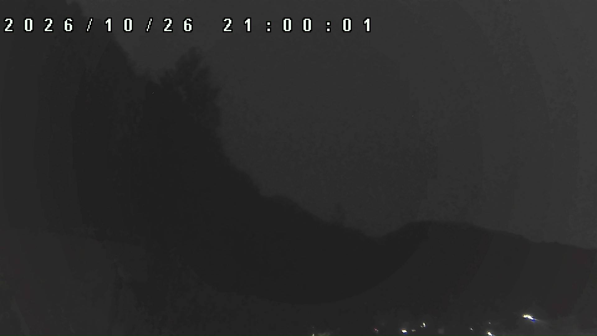 2026年10月26日 21:00ごろの金剛山登山口周辺の空