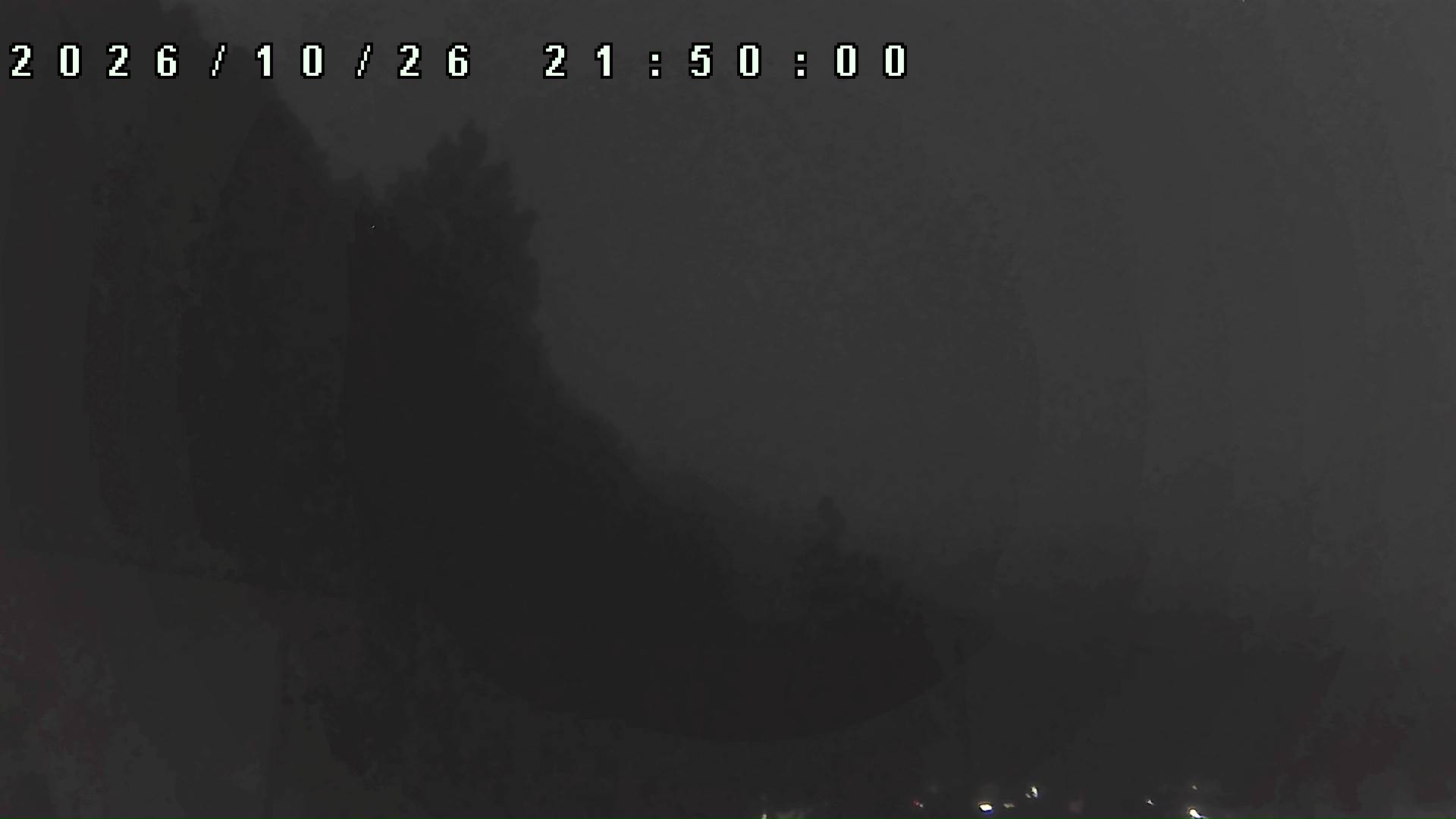 2026年10月26日 21:50ごろの金剛山登山口周辺の空