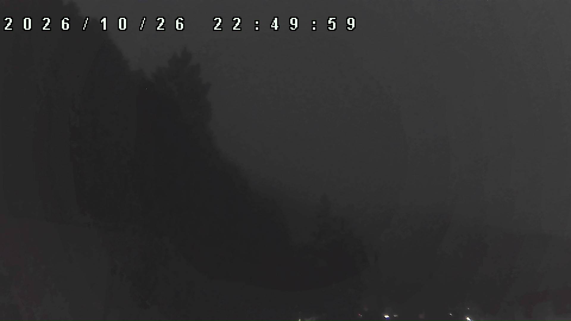 2026年10月26日 22:50ごろの金剛山登山口周辺の空