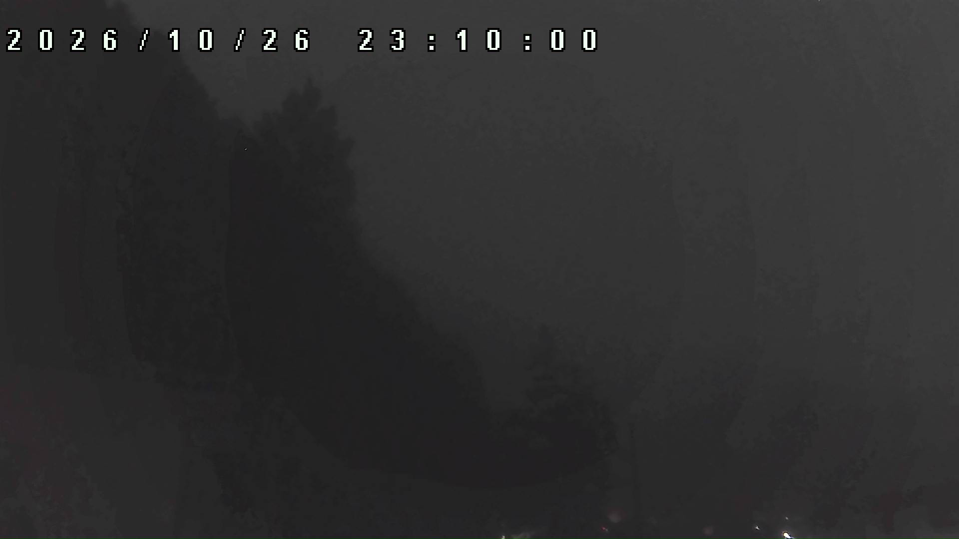 2026年10月26日 23:10ごろの金剛山登山口周辺の空