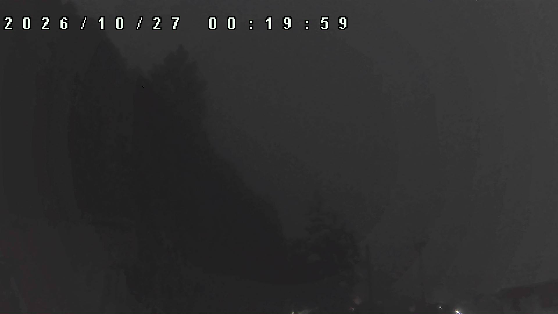 2026年10月27日 00:20ごろの金剛山登山口周辺の空