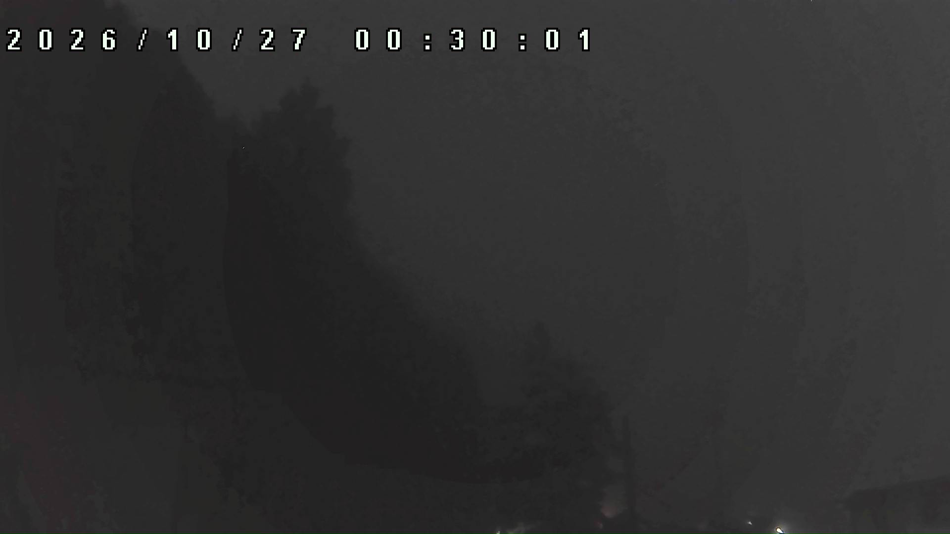 2026年10月27日 00:30ごろの金剛山登山口周辺の空
