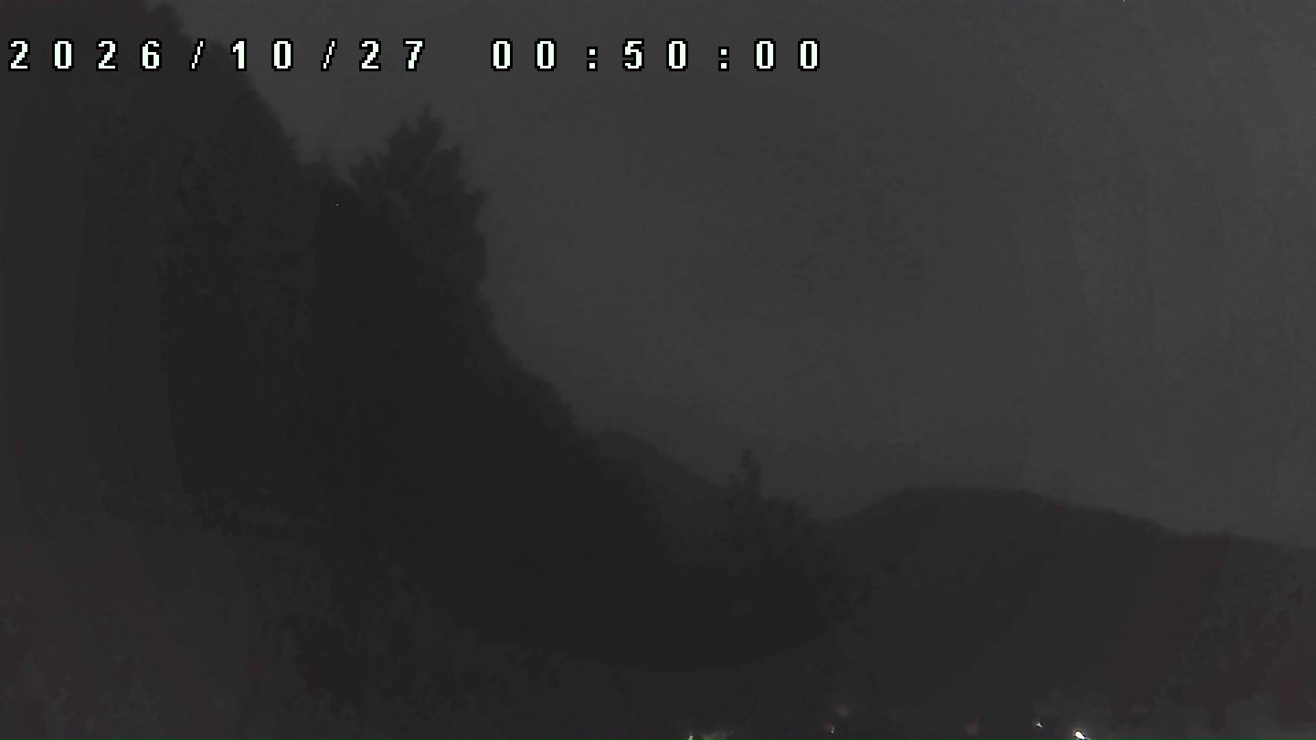 2026年10月27日 00:50ごろの金剛山登山口周辺の空