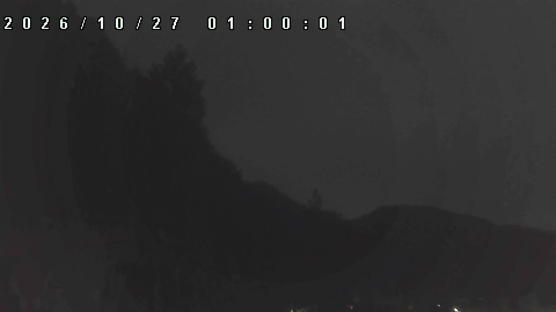 2026年10月27日 01:00ごろの金剛山登山口周辺の空