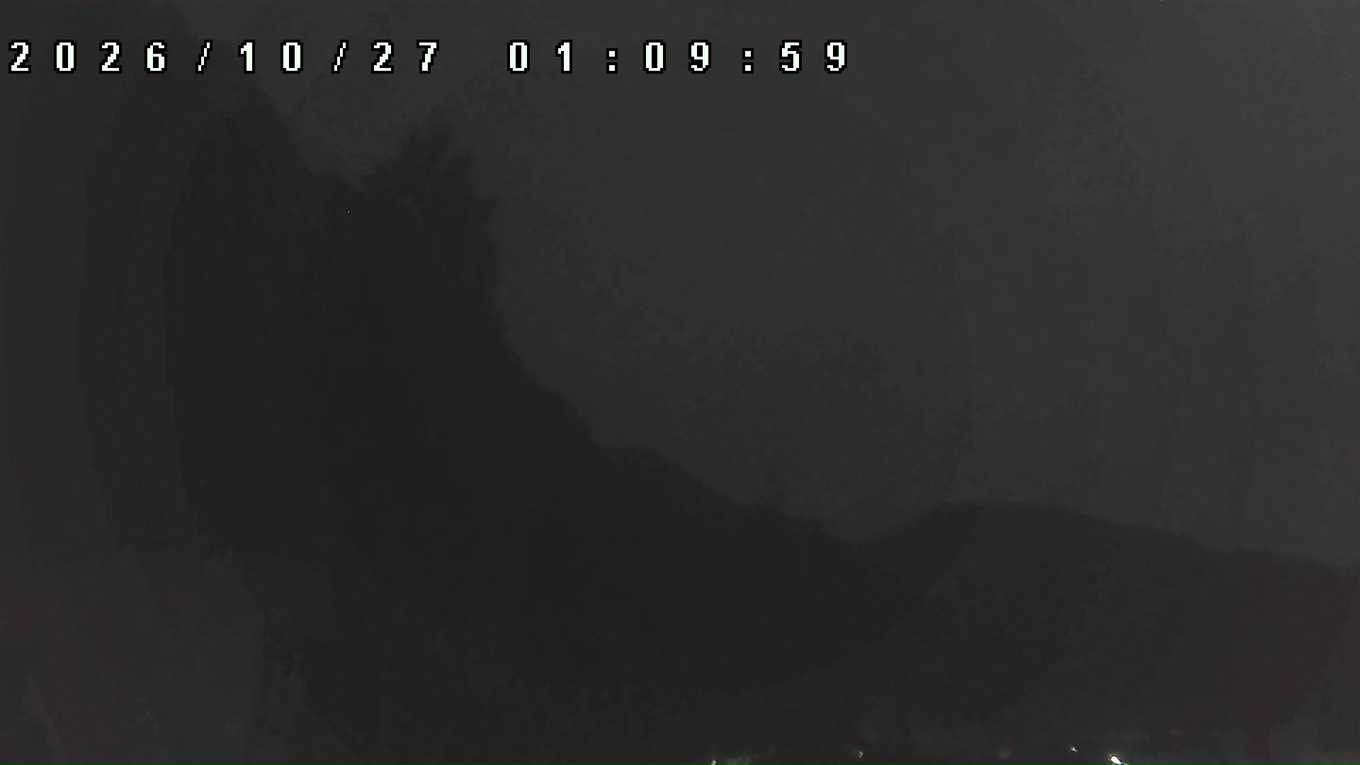 2026年10月27日 01:10ごろの金剛山登山口周辺の空