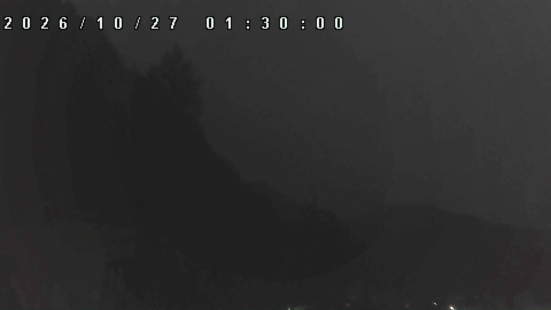 2026年10月27日 01:30ごろの金剛山登山口周辺の空