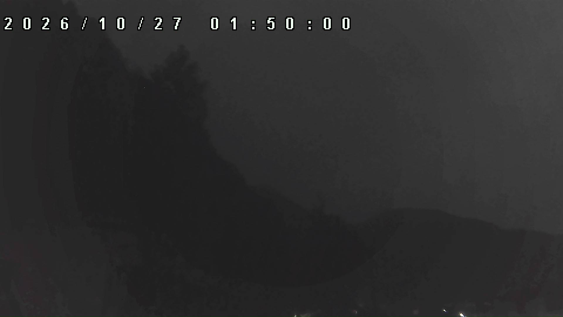 2026年10月27日 01:50ごろの金剛山登山口周辺の空