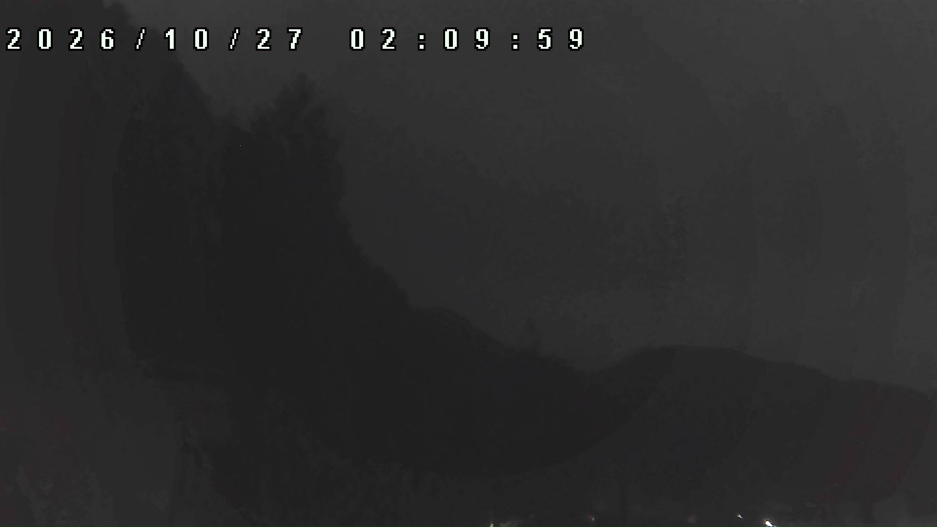 2026年10月27日 02:10ごろの金剛山登山口周辺の空