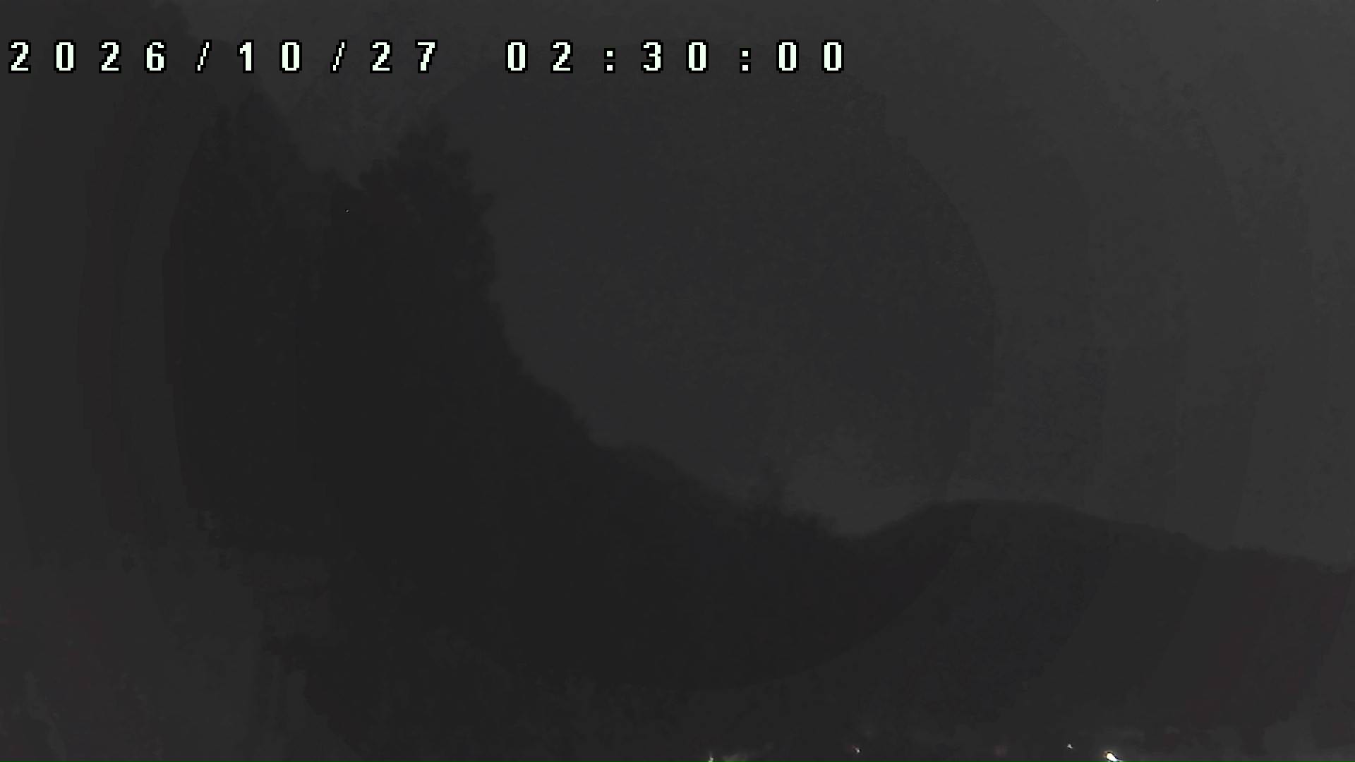 2026年10月27日 02:30ごろの金剛山登山口周辺の空