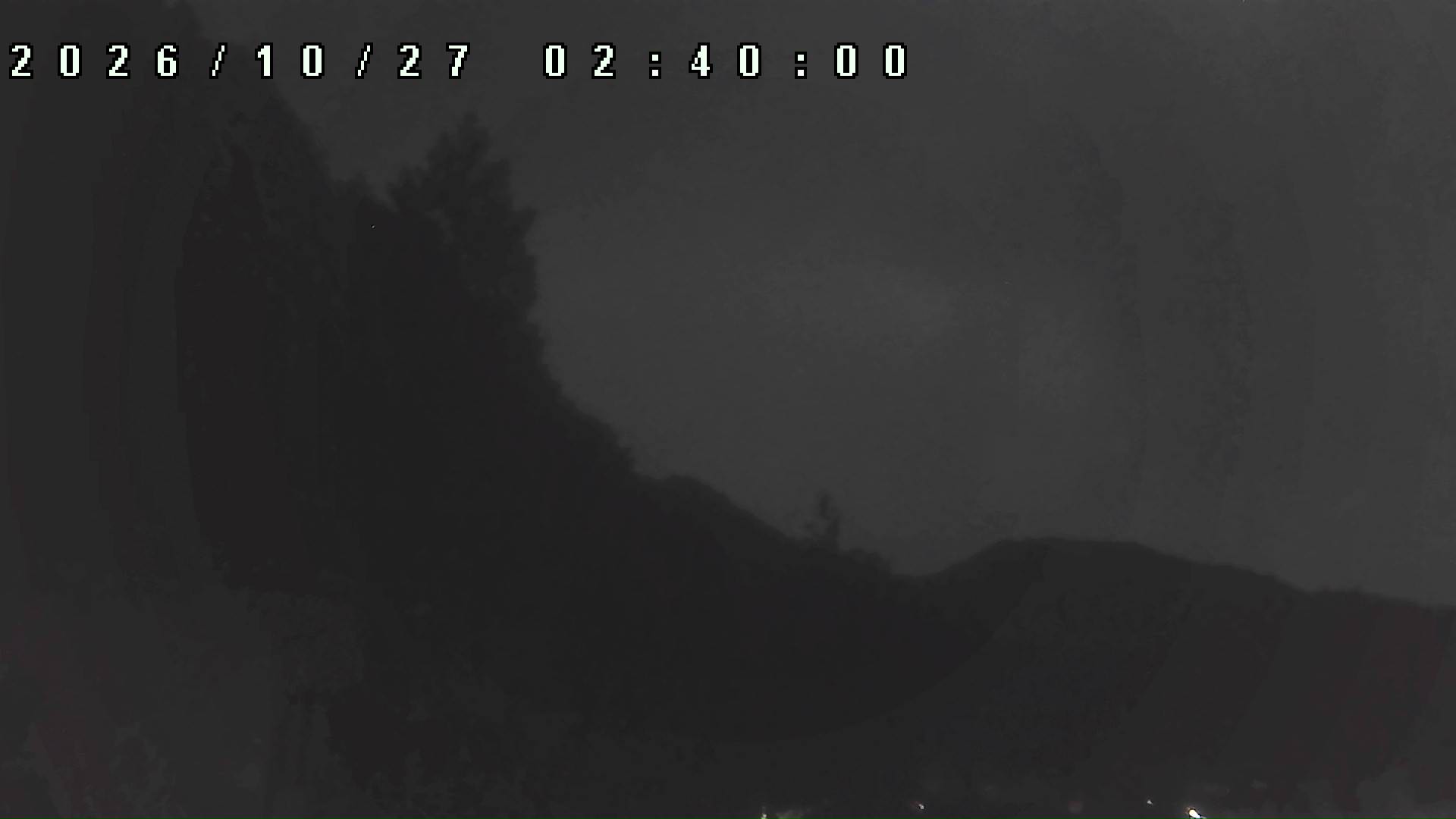 2026年10月27日 02:40ごろの金剛山登山口周辺の空