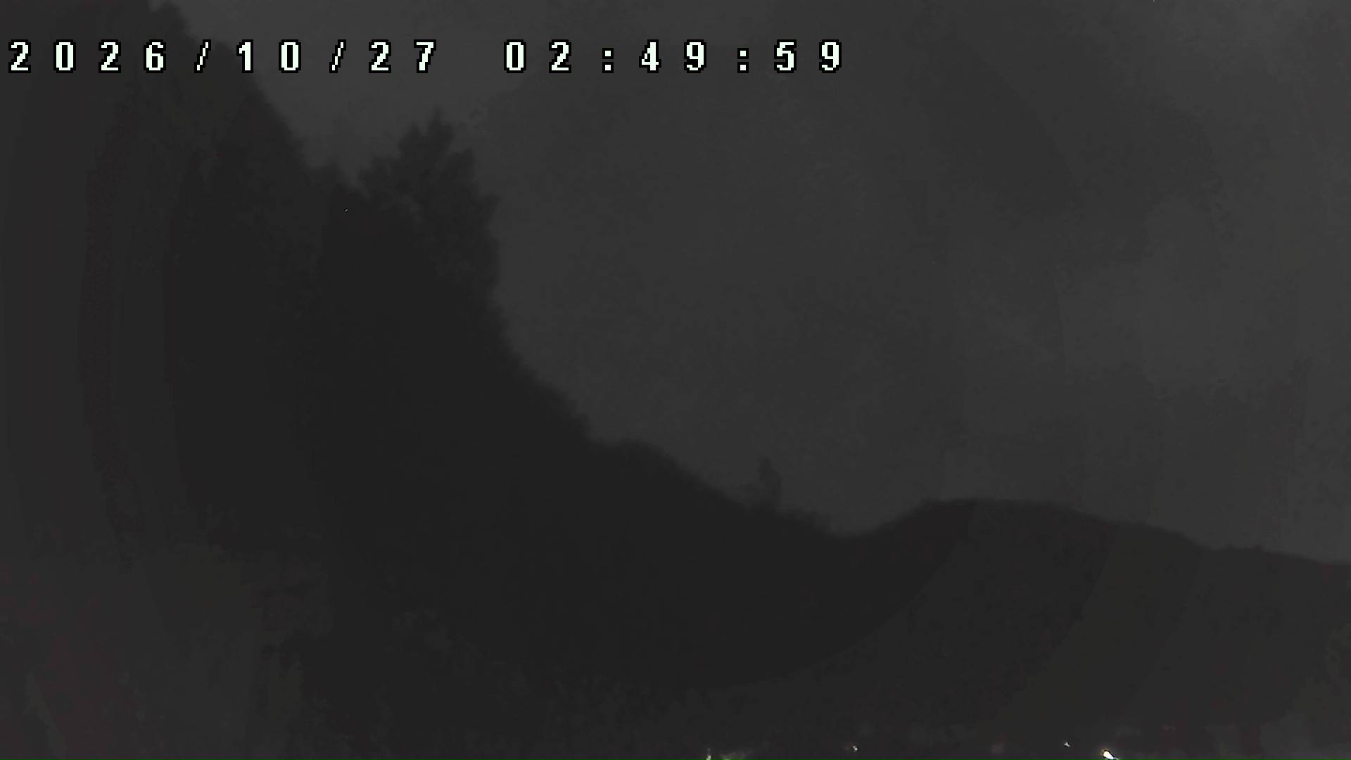 2026年10月27日 02:50ごろの金剛山登山口周辺の空
