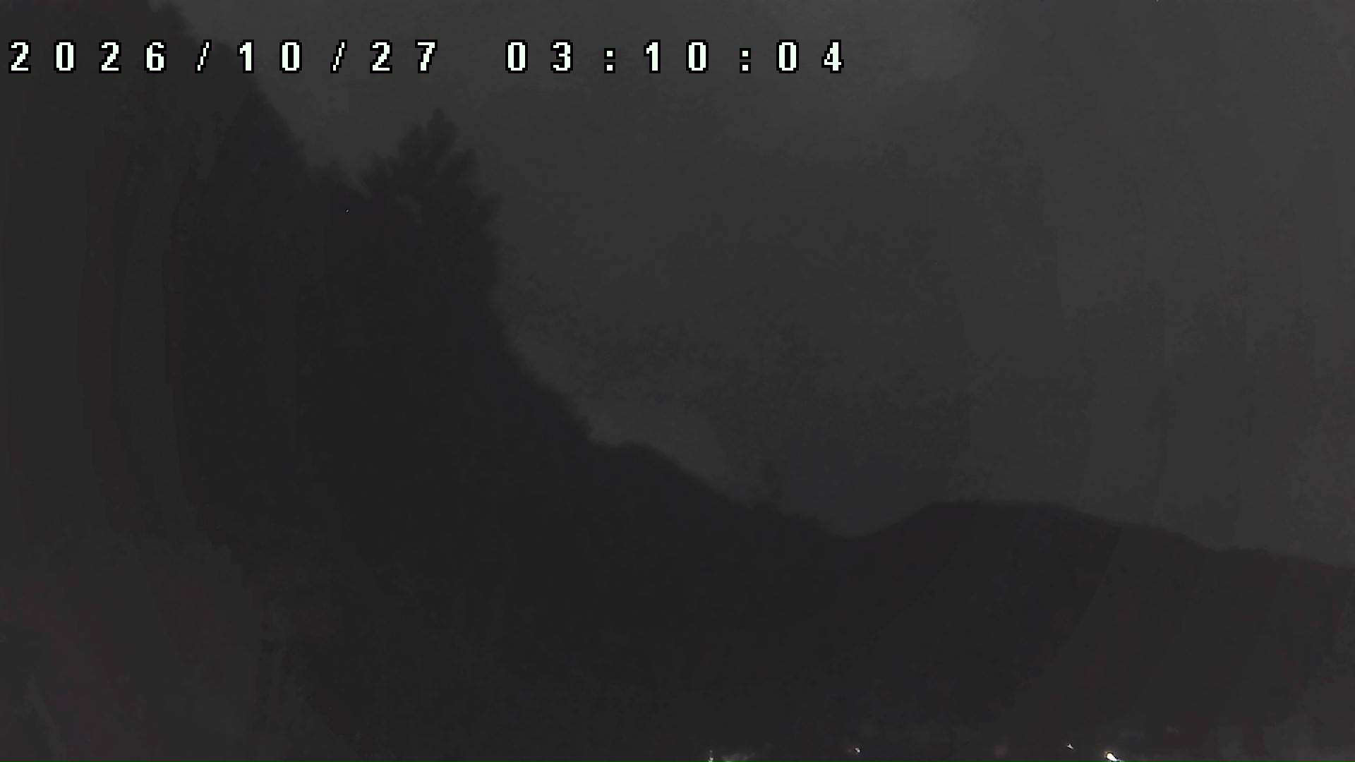 2026年10月27日 03:10ごろの金剛山登山口周辺の空