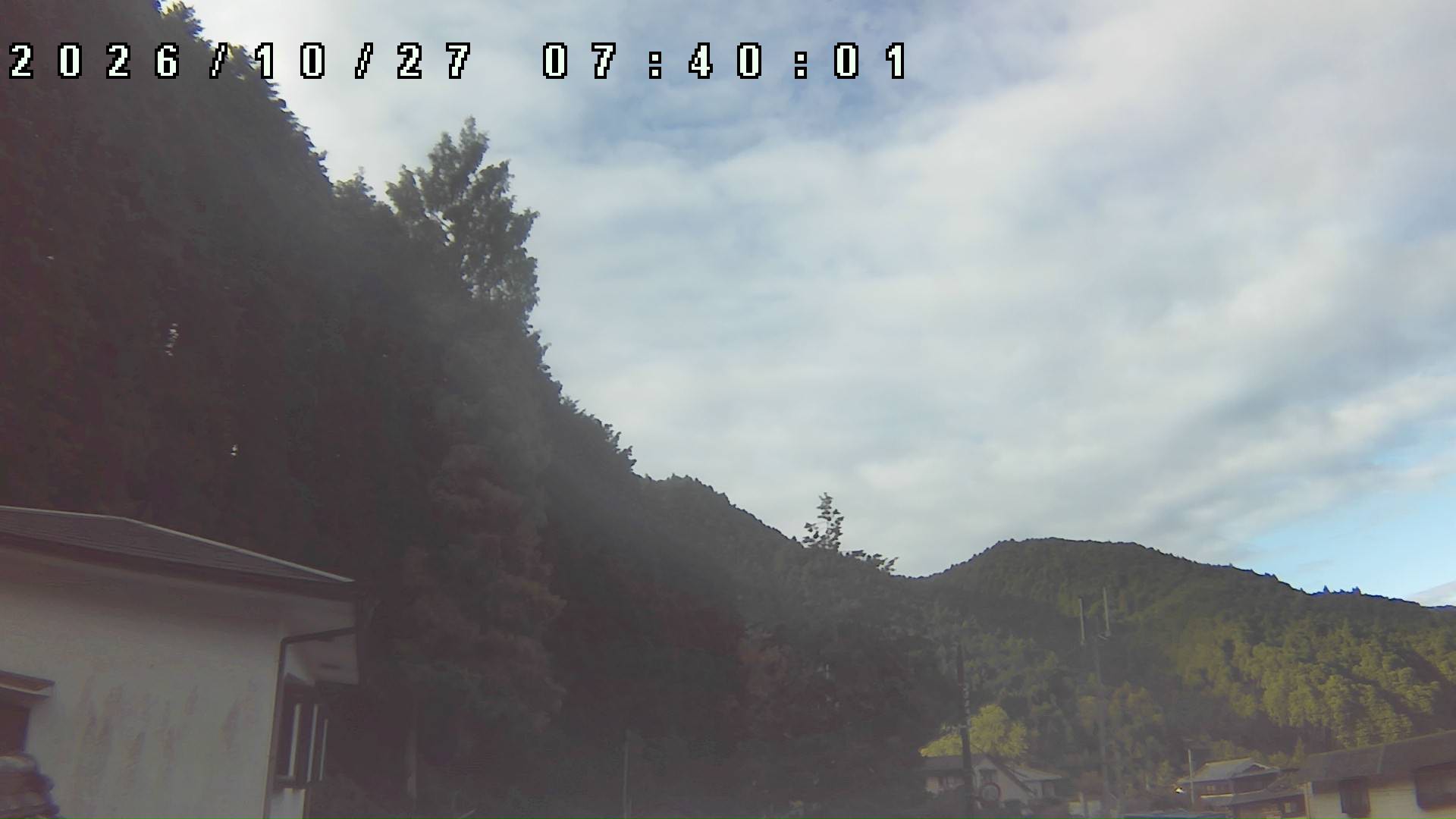 2026年10月27日 07:40ごろの金剛山登山口周辺の空