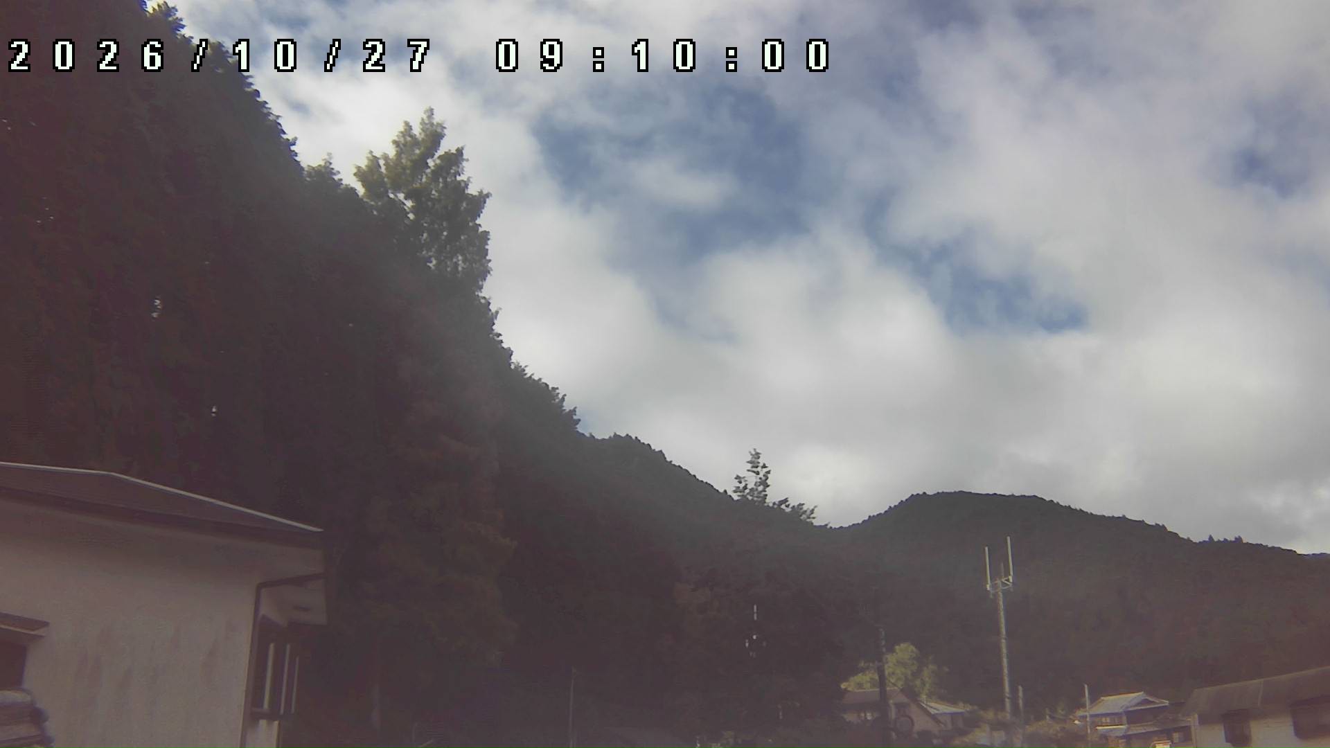 2026年10月27日 09:10ごろの金剛山登山口周辺の空
