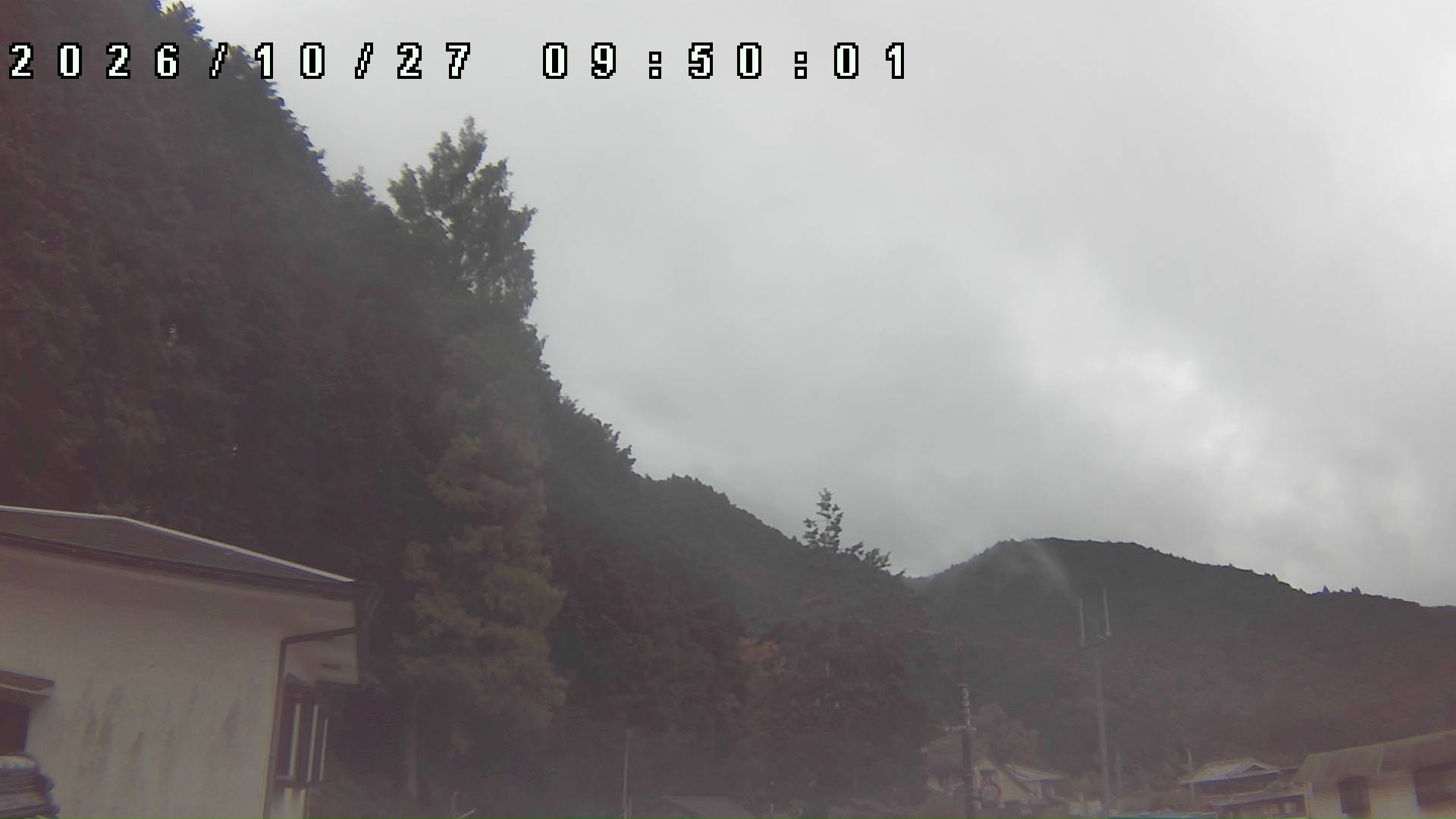 2026年10月27日 09:50ごろの金剛山登山口周辺の空